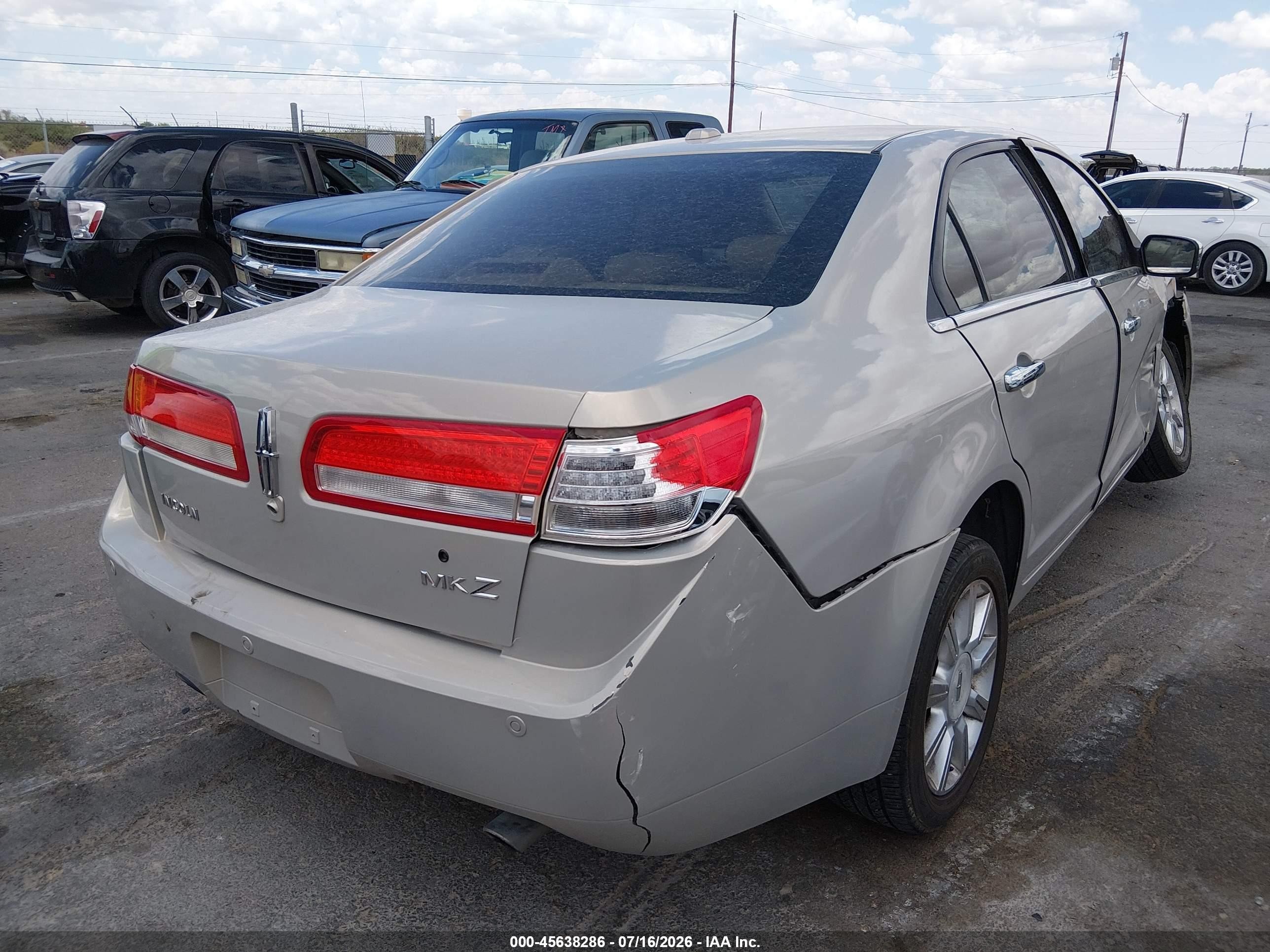 2010 Lincoln Mkz   Серебряный vin: 3LNHL2JC4AR753848