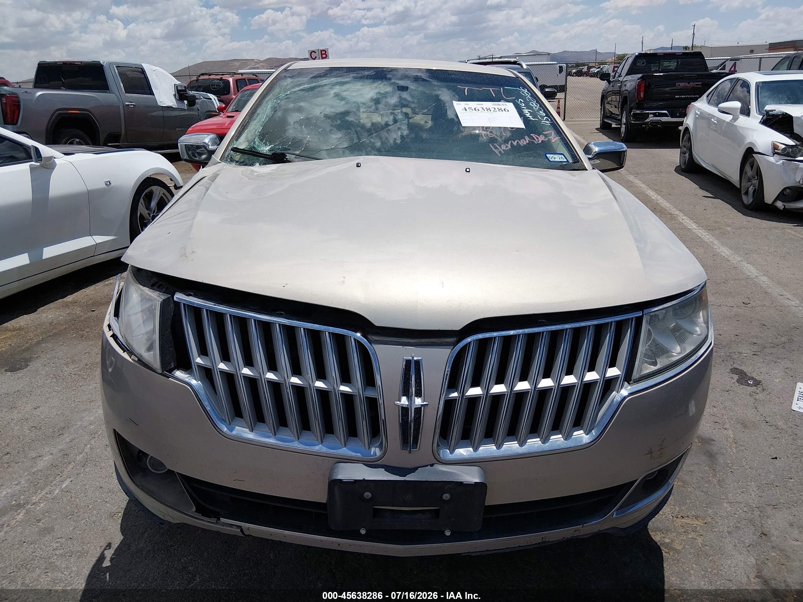 2010 Lincoln Mkz   Серебряный vin: 3LNHL2JC4AR753848