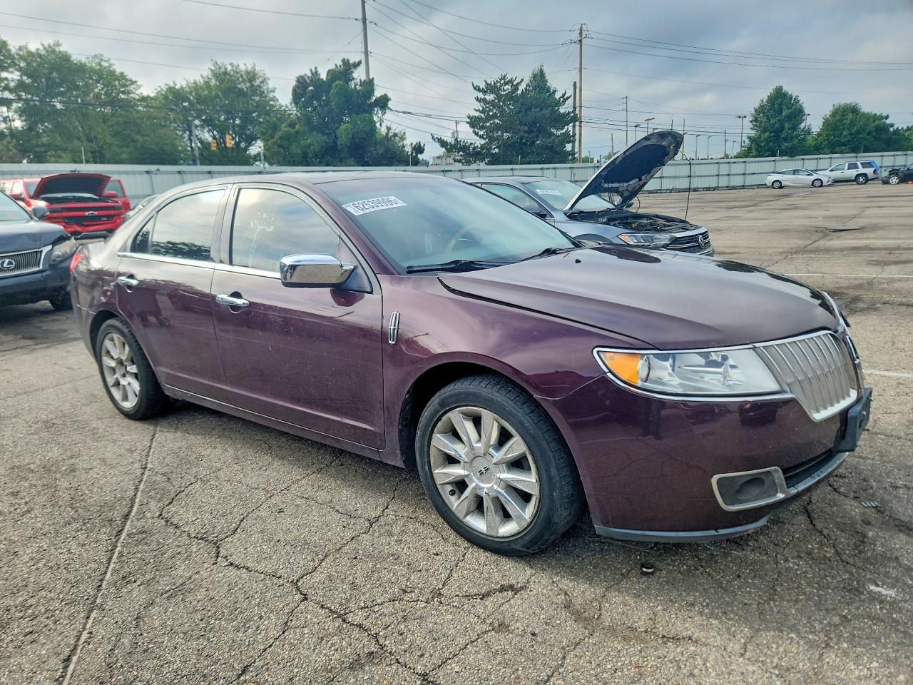2011 Lincoln Mkz Burgundy vin: 3LNHL2JC4BR766178