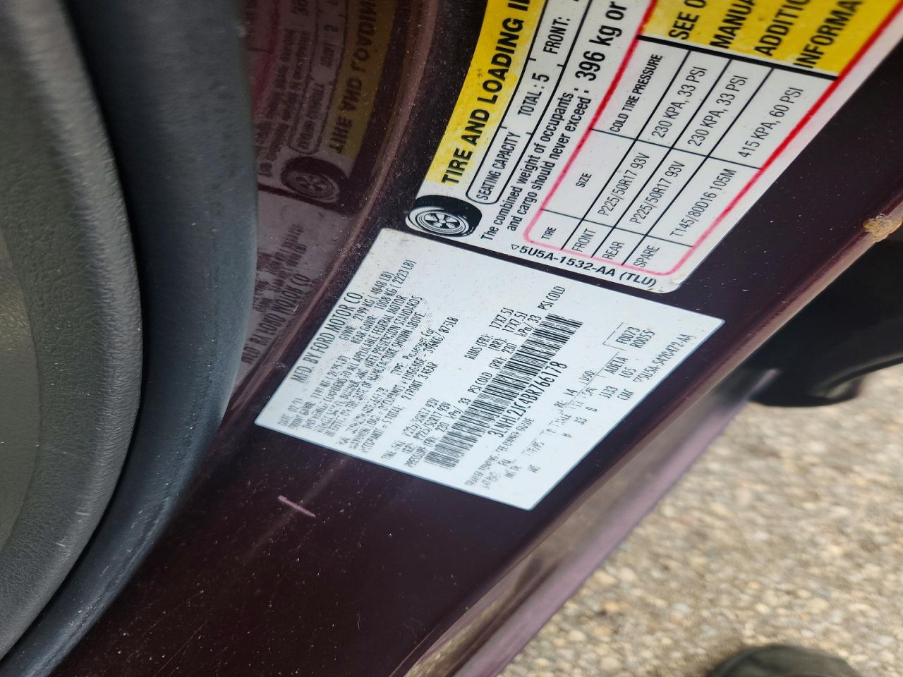 2011 Lincoln Mkz Burgundy vin: 3LNHL2JC4BR766178