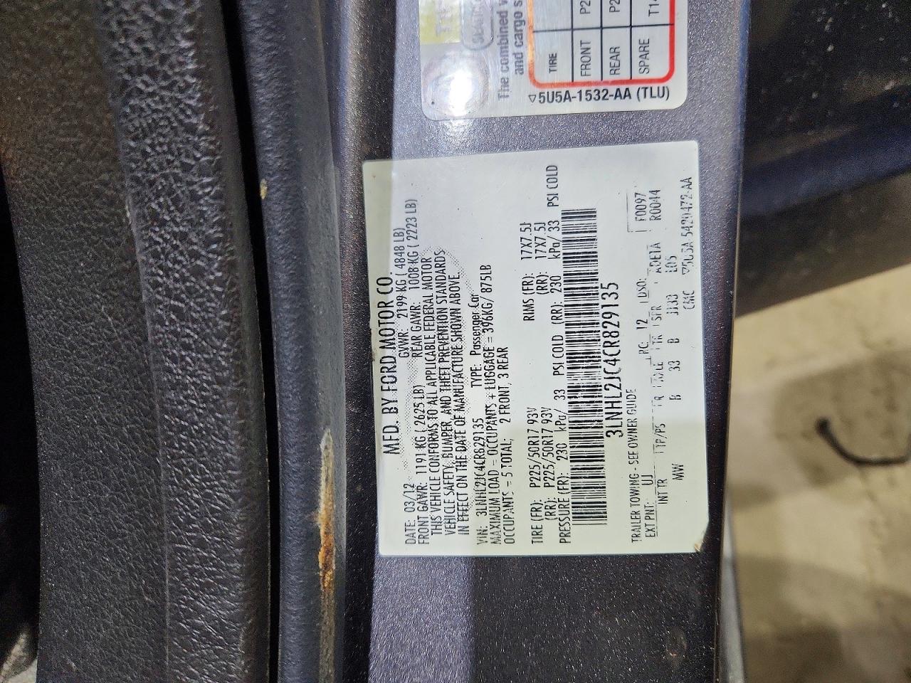 2012 Lincoln Mkz Gray vin: 3LNHL2JC4CR829135