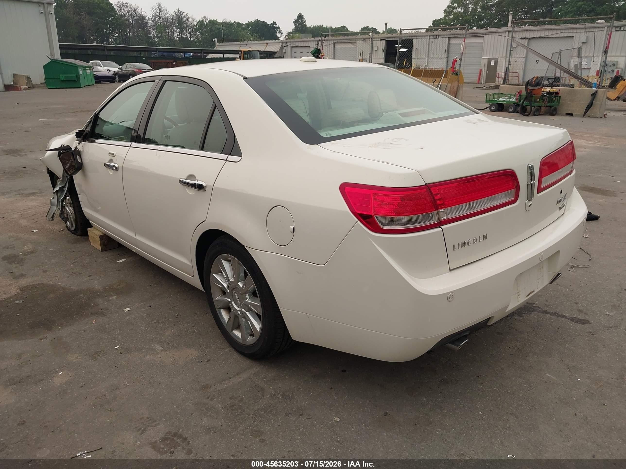 2012 Lincoln Mkz Белый vin: 3LNHL2JC4CR839227