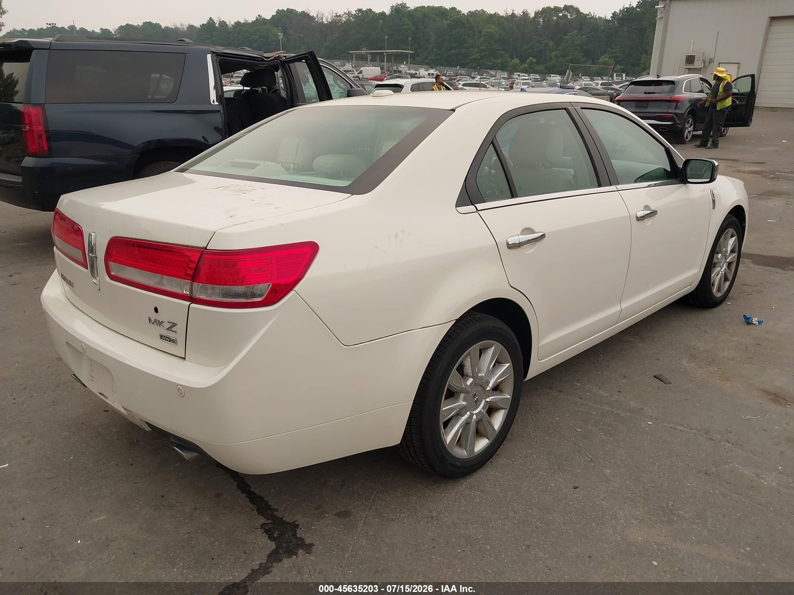 2012 Lincoln Mkz Белый vin: 3LNHL2JC4CR839227