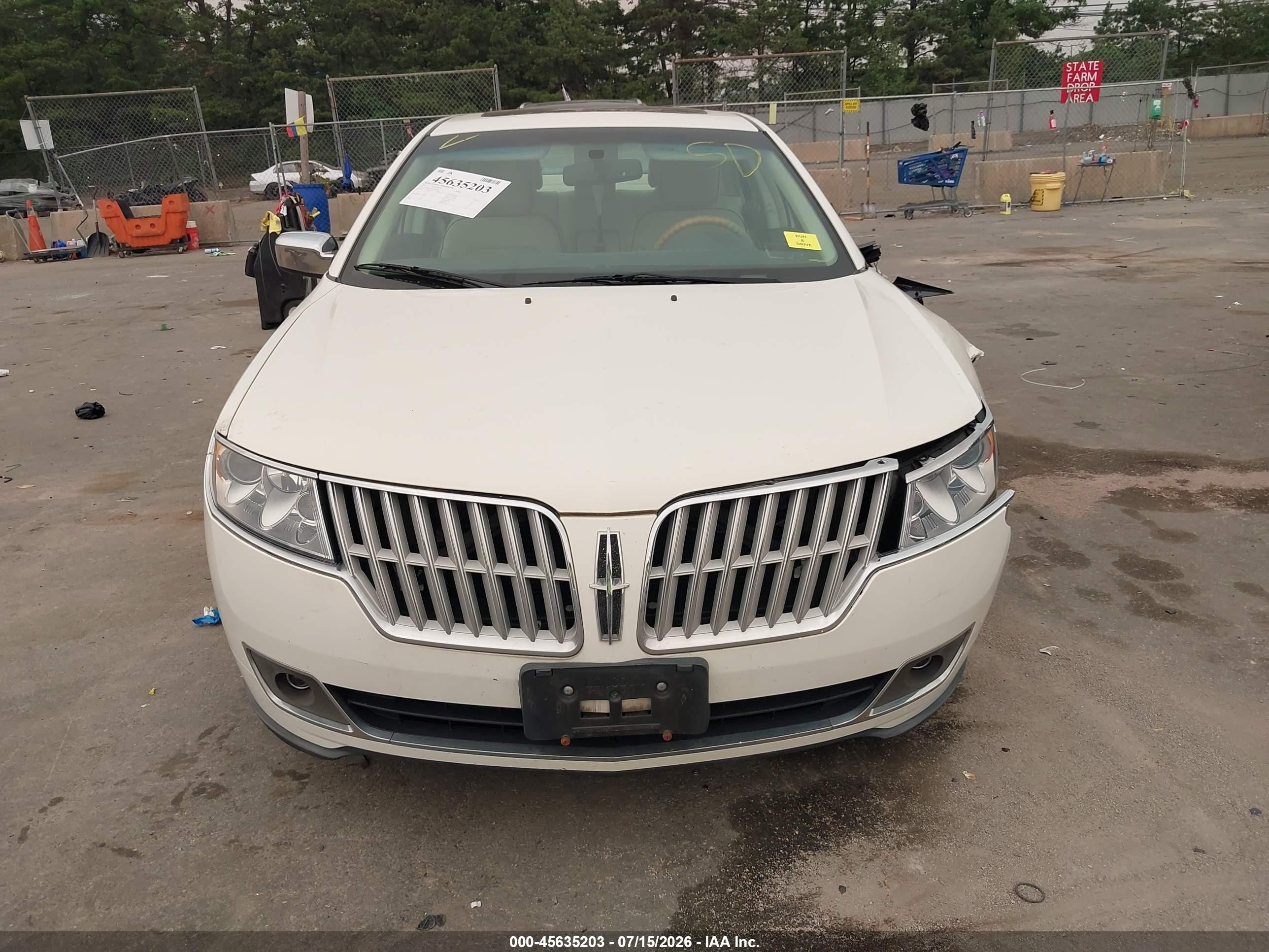 2012 Lincoln Mkz Белый vin: 3LNHL2JC4CR839227