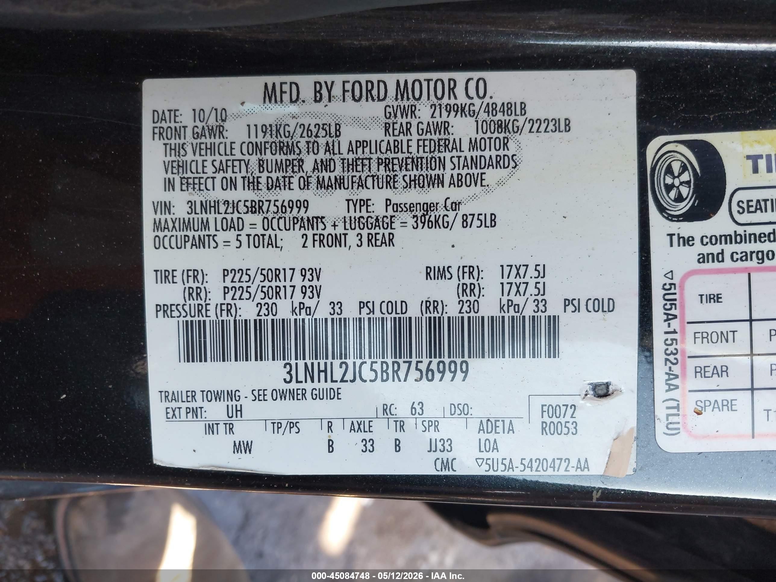 2011 Lincoln Mkz   Gray vin: 3LNHL2JC5BR756999