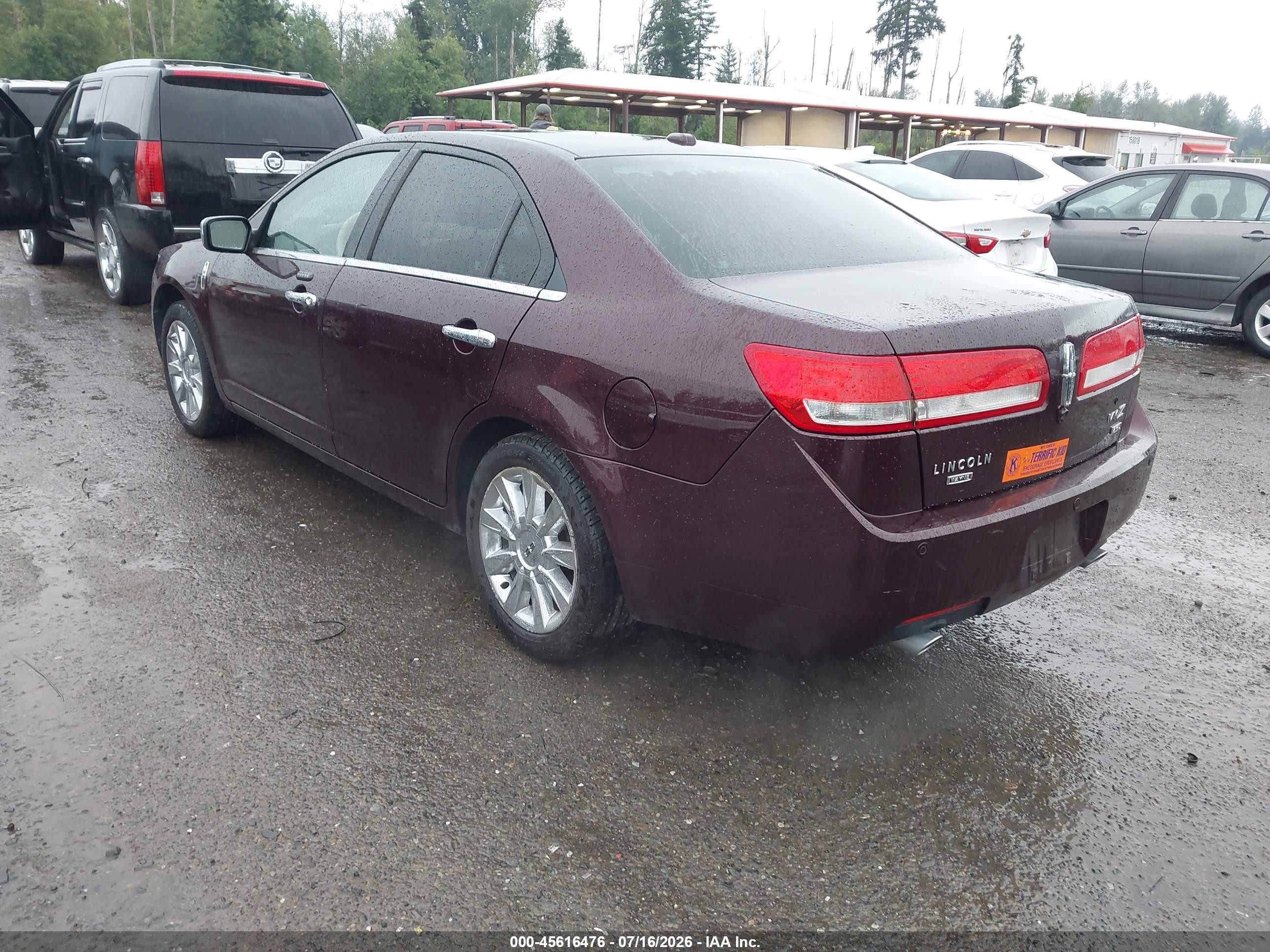 2012 Lincoln Mkz   Burgundy vin: 3LNHL2JC5CR823196
