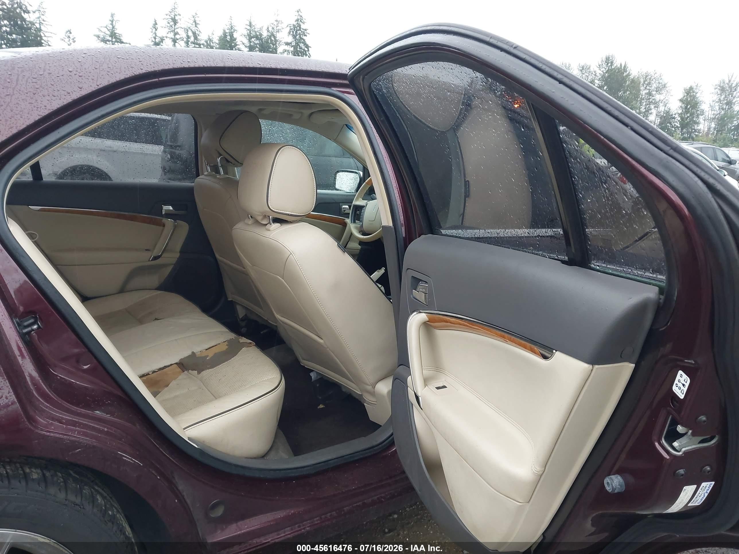 2012 Lincoln Mkz   Burgundy vin: 3LNHL2JC5CR823196