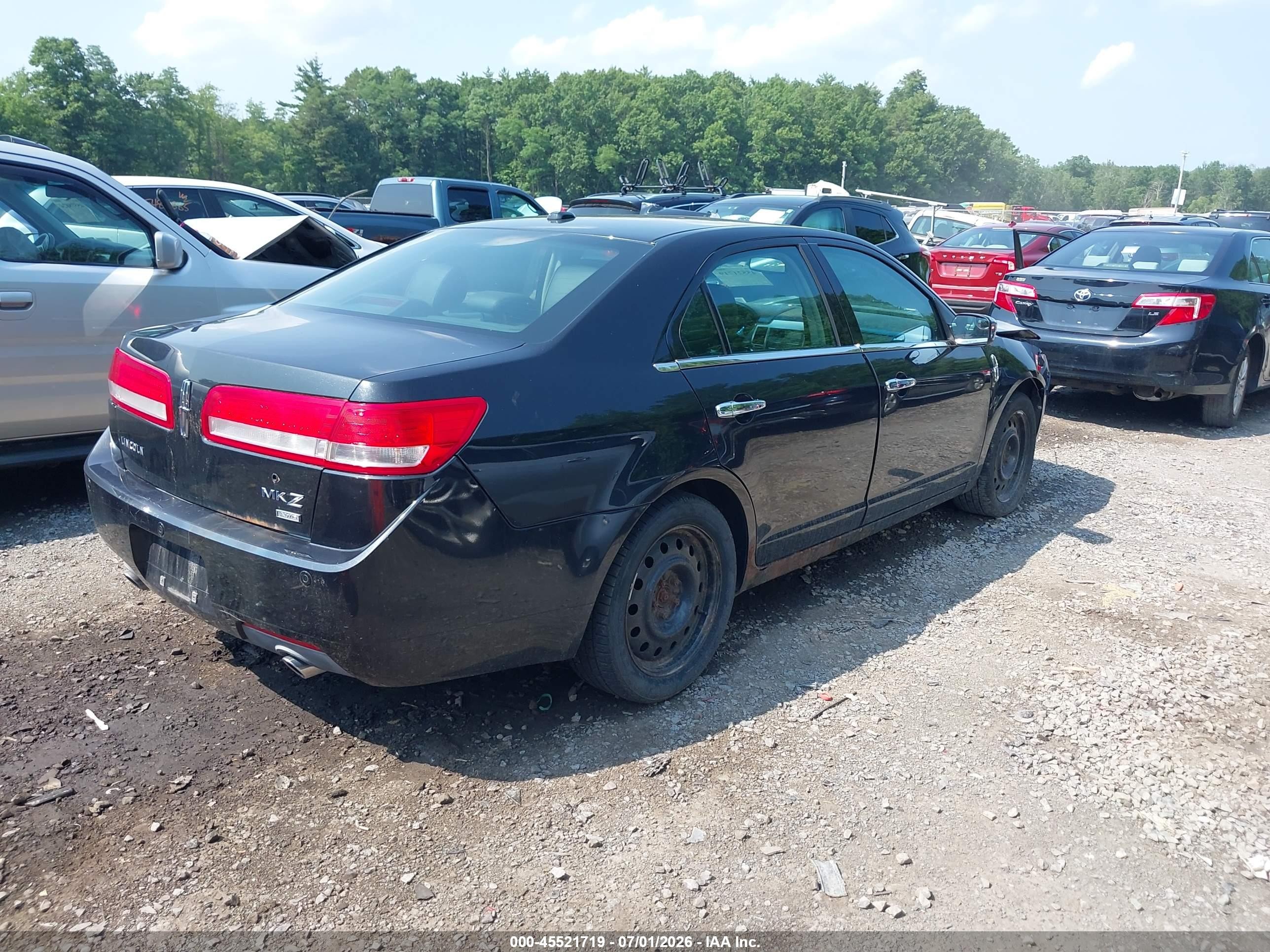 2011 Lincoln Mkz   Black vin: 3LNHL2JC6BR771804