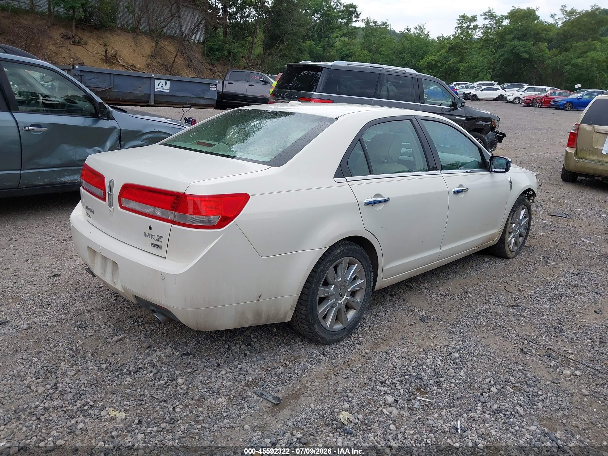 2012 Lincoln Mkz   Белый vin: 3LNHL2JC7CR837956
