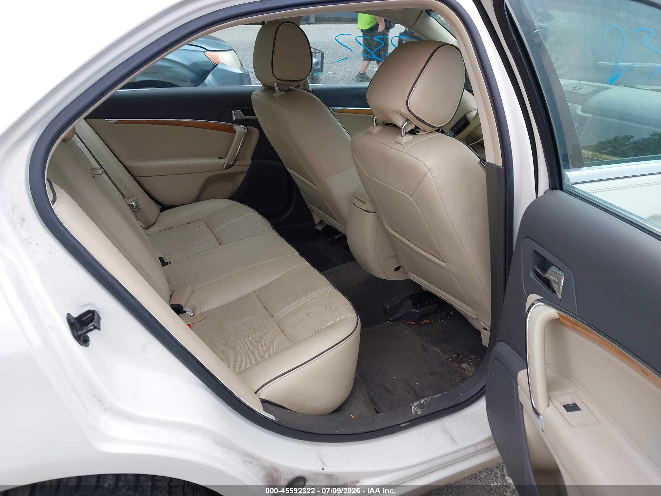 2012 Lincoln Mkz   Белый vin: 3LNHL2JC7CR837956