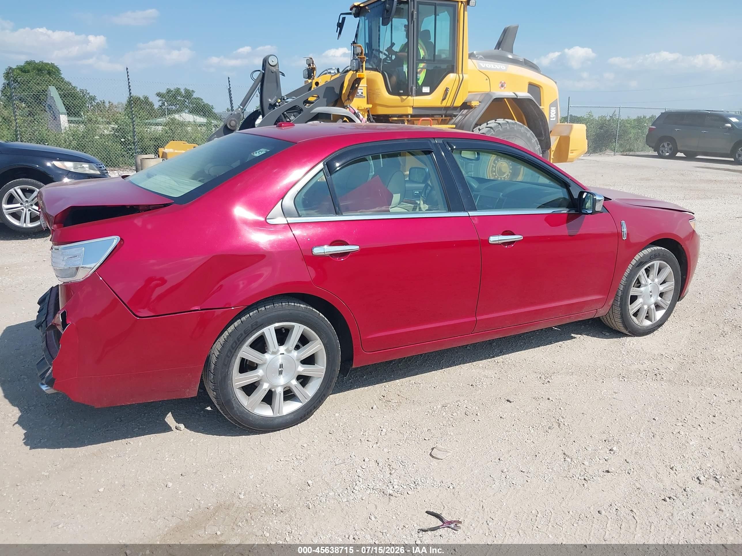 2010 Lincoln Mkz   Красный vin: 3LNHL2JC8AR624348