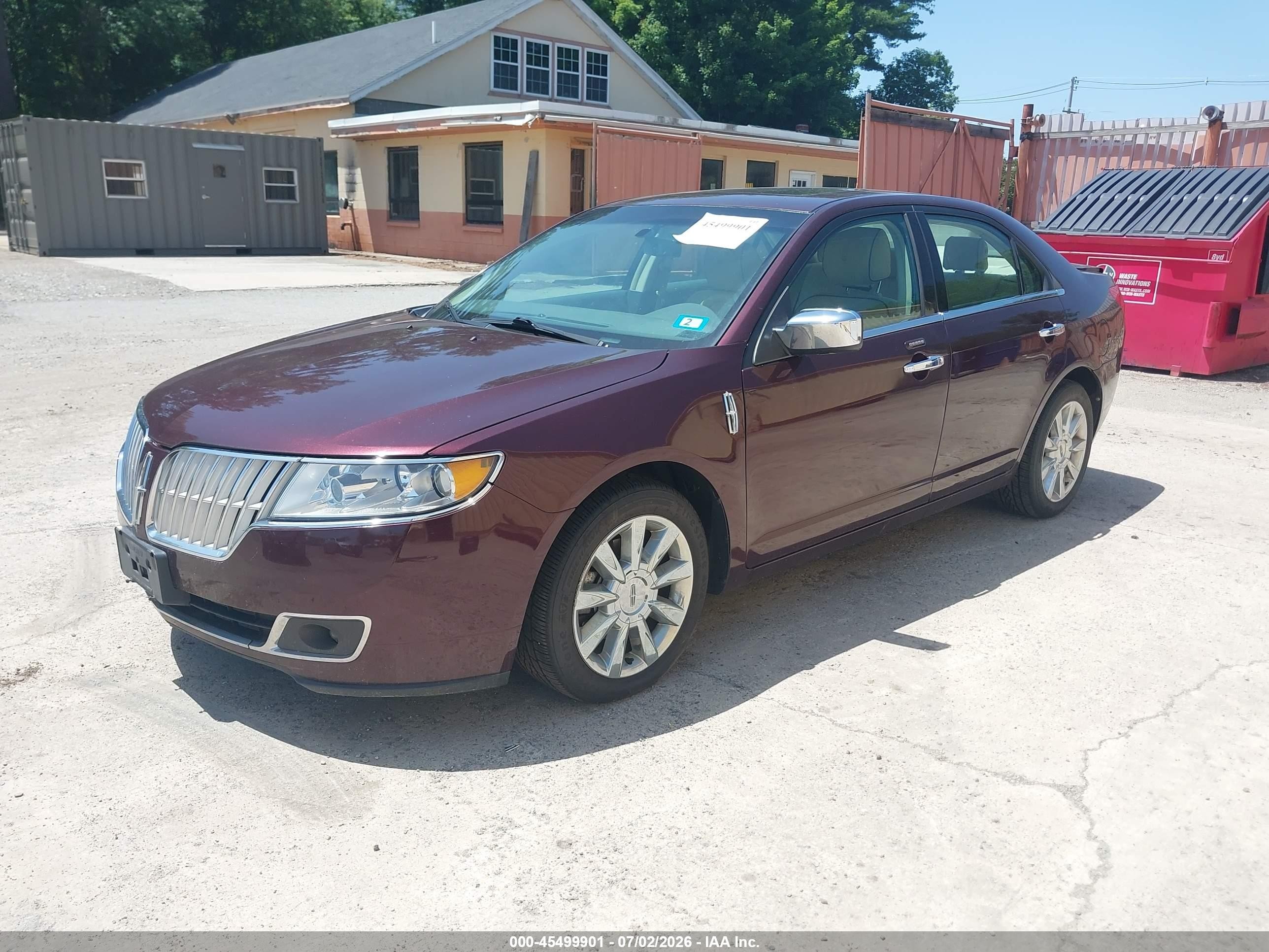 2012 Lincoln Mkz   Темно-бордовый vin: 3LNHL2JC9CR832175