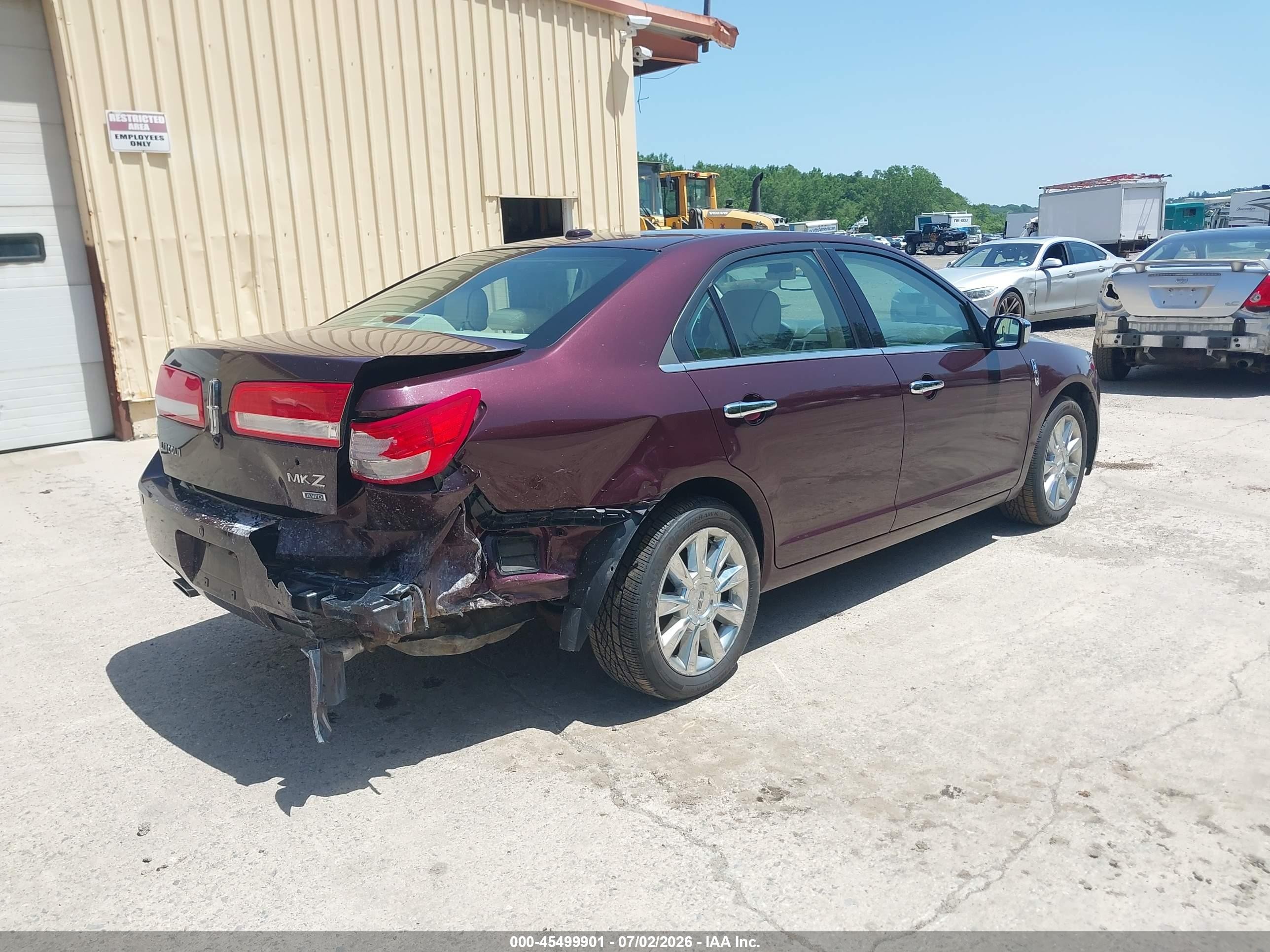 2012 Lincoln Mkz   Темно-бордовый vin: 3LNHL2JC9CR832175
