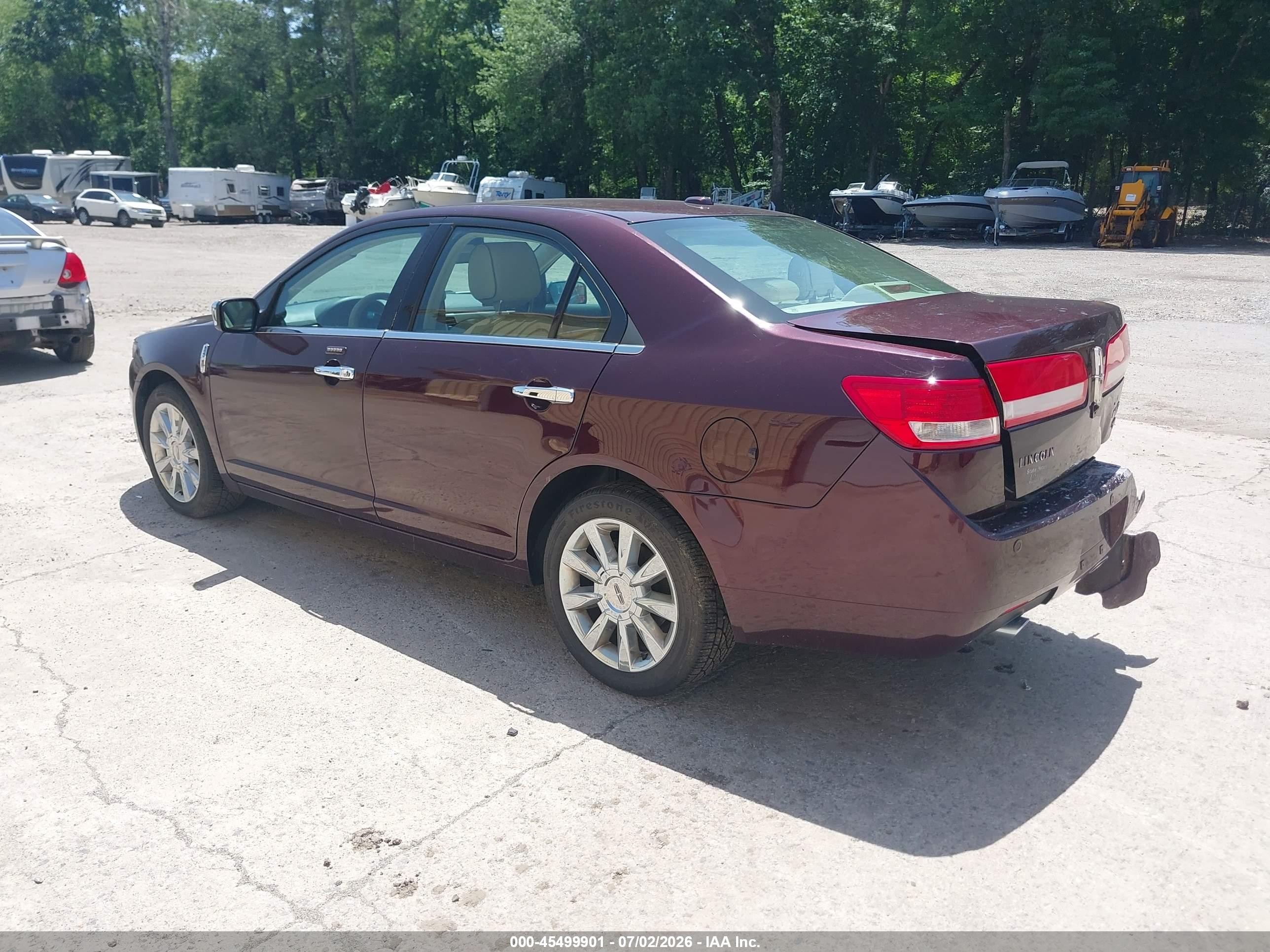 2012 Lincoln Mkz   Темно-бордовый vin: 3LNHL2JC9CR832175