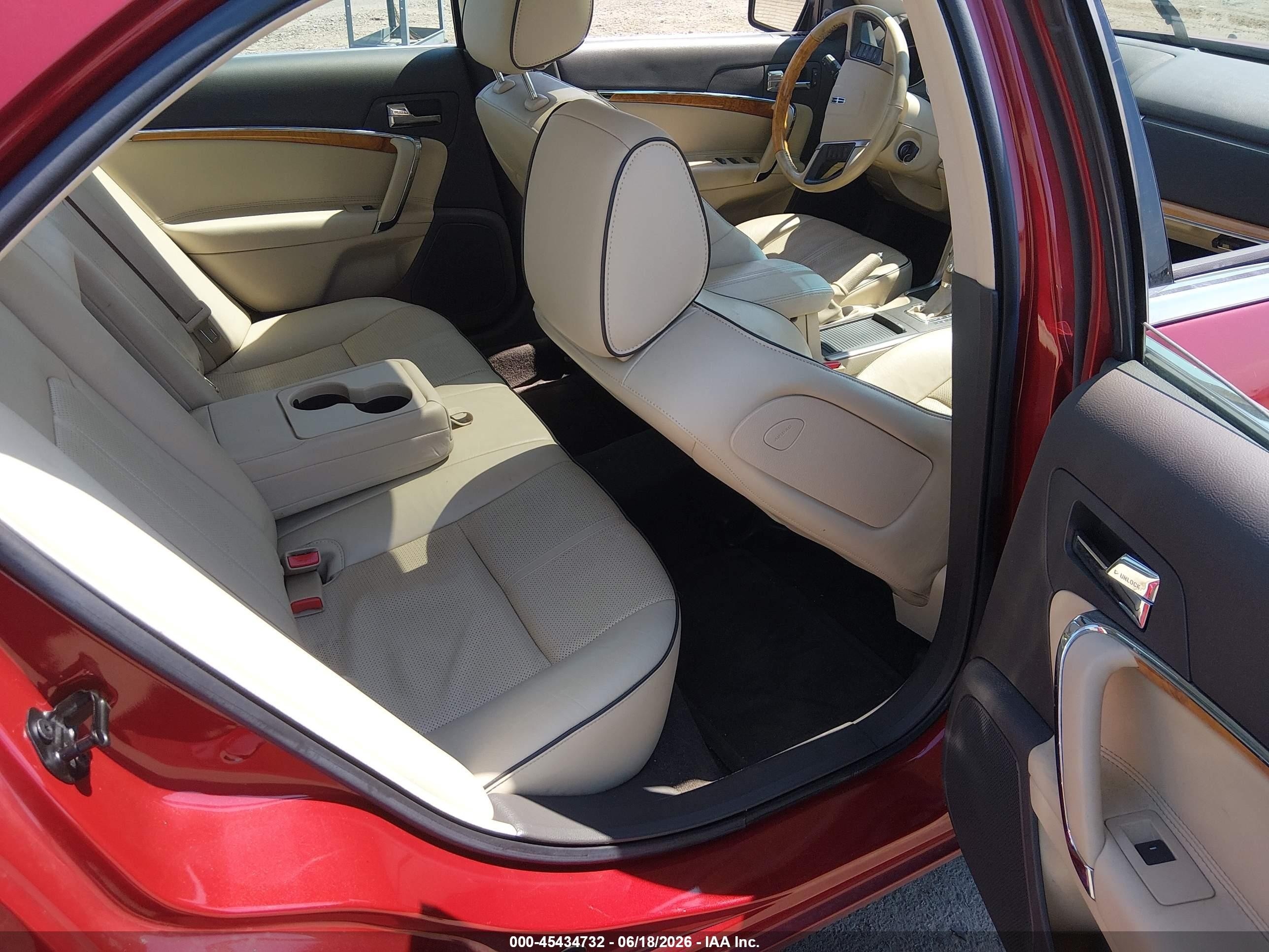 2010 Lincoln Mkz Red vin: 3LNHL2JCXAR606854