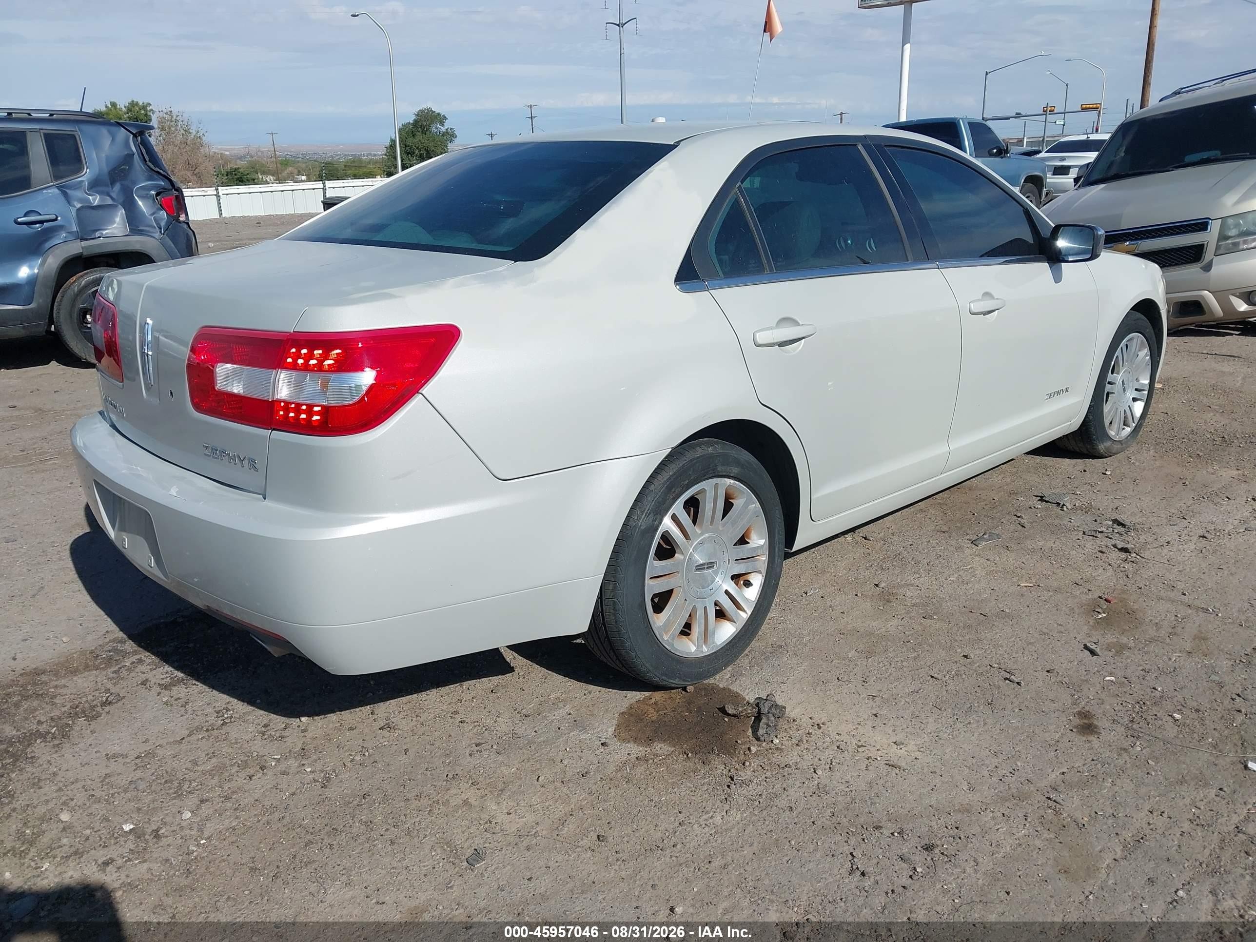 2006 Lincoln Zephyr   Tan vin: 3LNHM26126R665280
