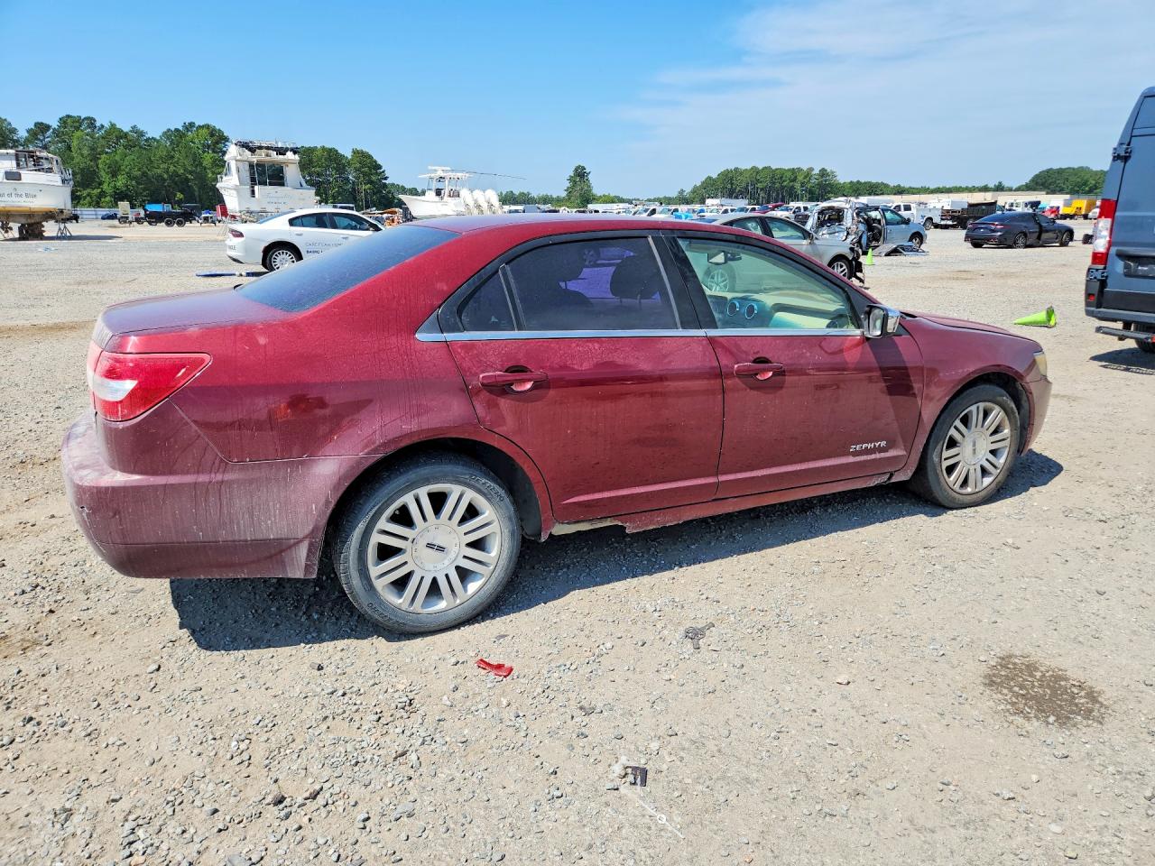 2006 Lincoln Zephyr Burgundy vin: 3LNHM26136R626648