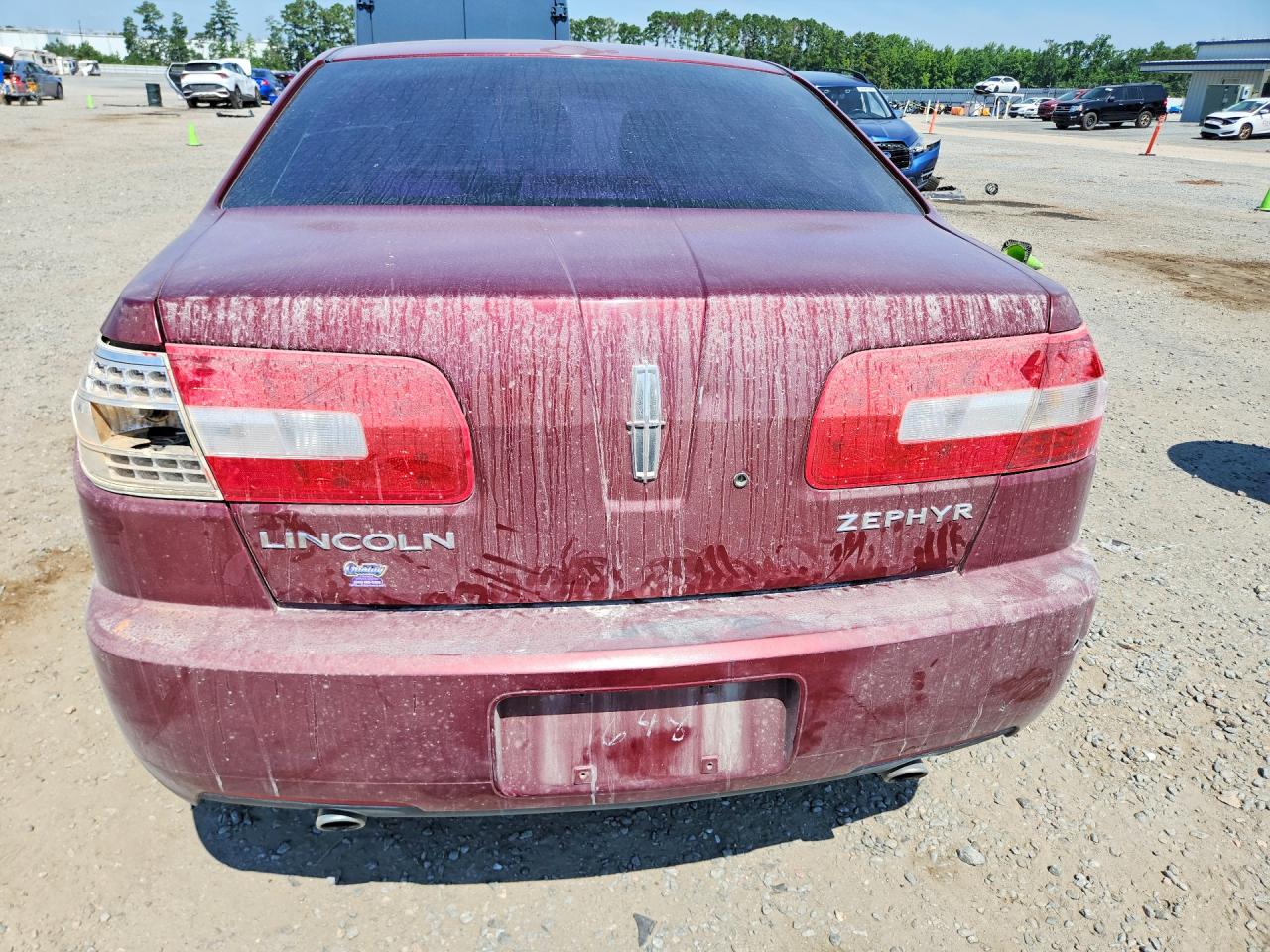 2006 Lincoln Zephyr Burgundy vin: 3LNHM26136R626648