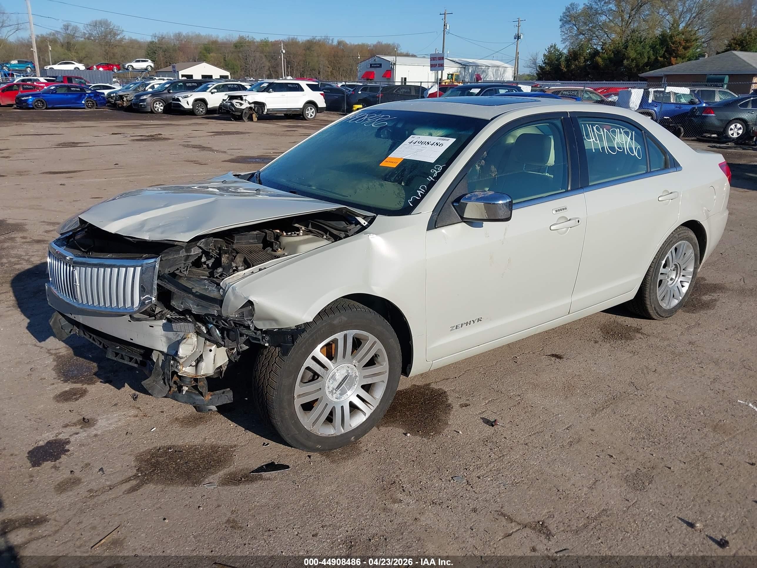 2006 Lincoln Zephyr   Cream vin: 3LNHM26136R647208