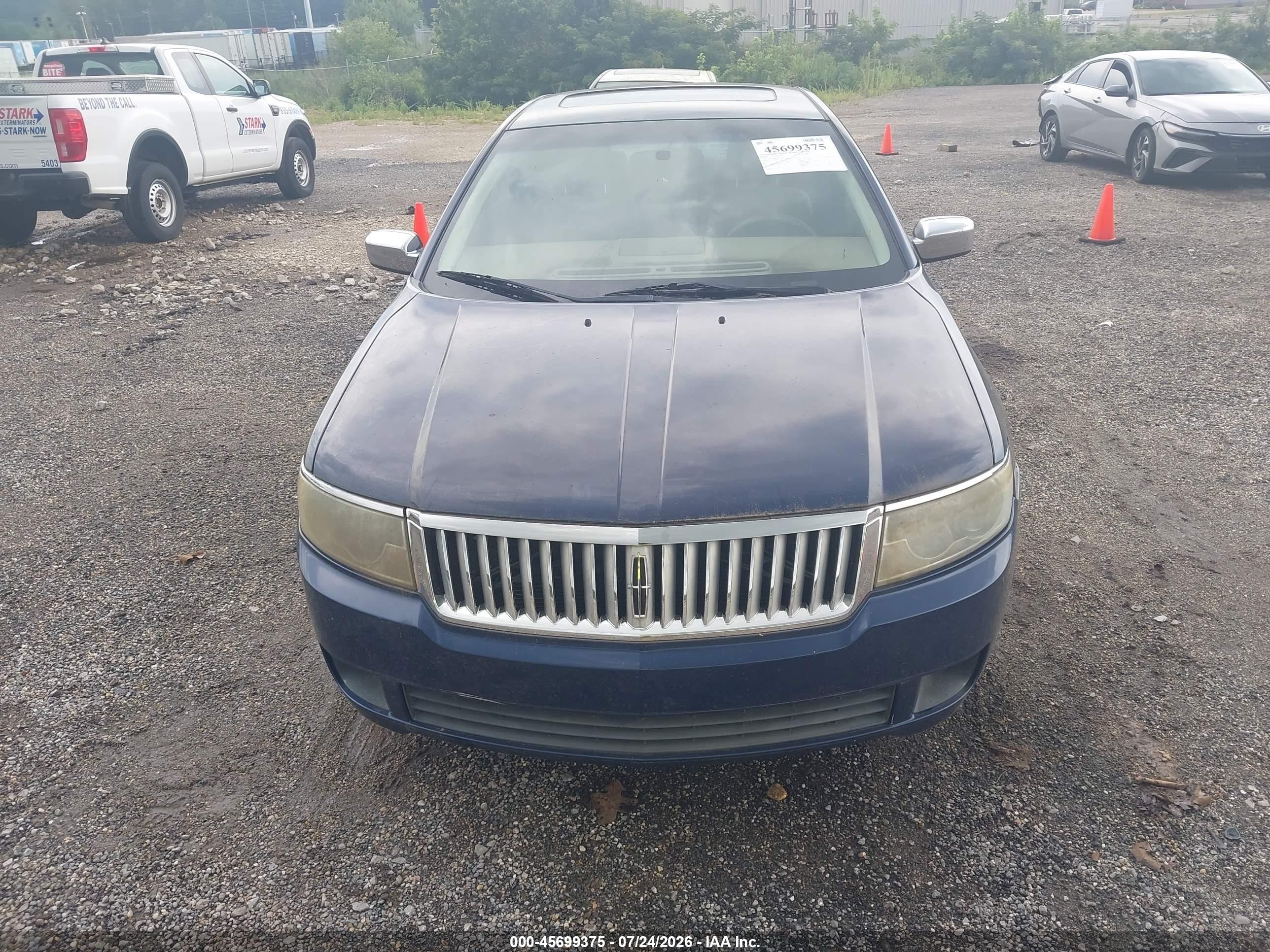 2006 Lincoln Zephyr   Blue vin: 3LNHM26156R619572