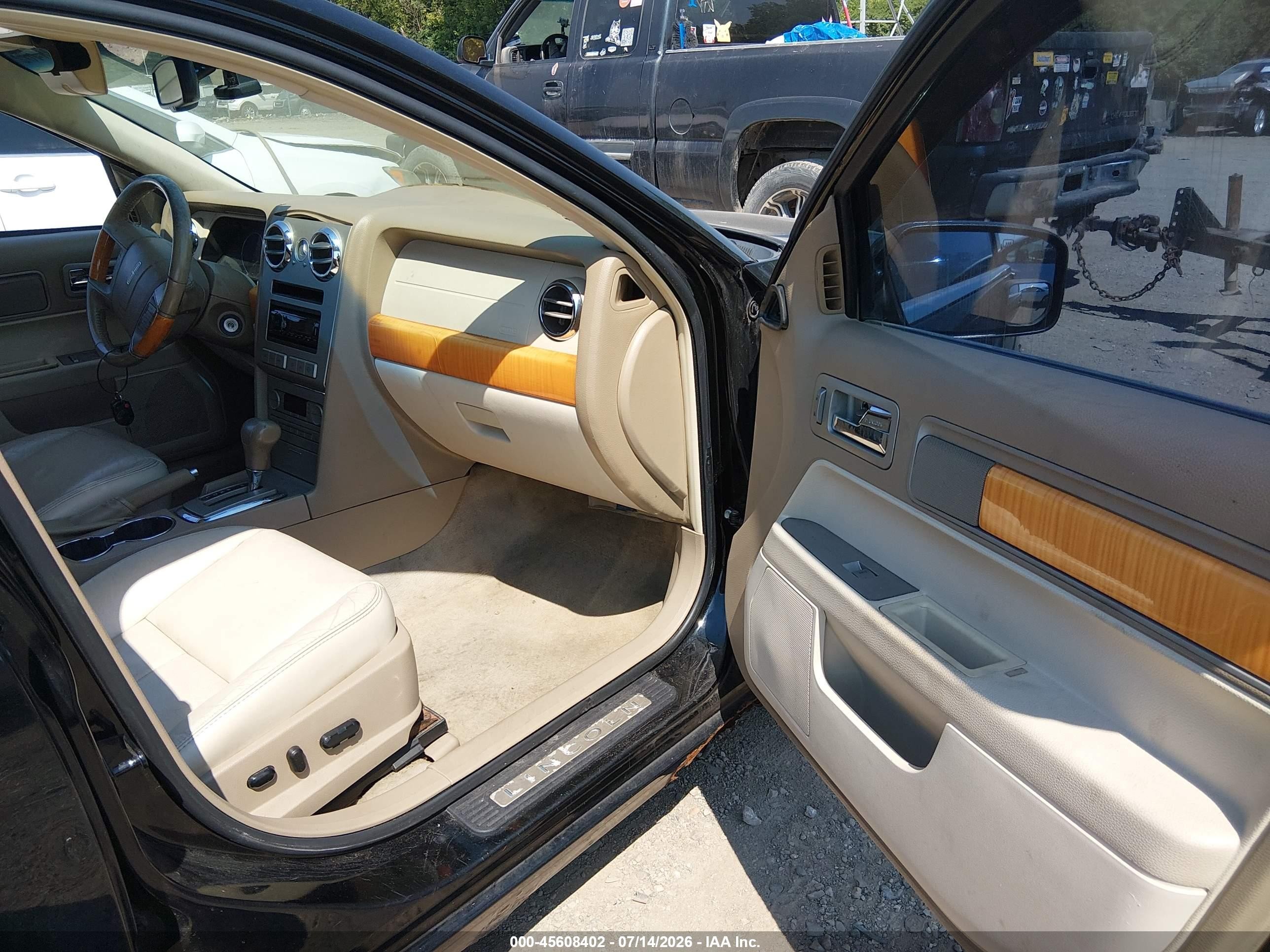 2006 Lincoln Zephyr   Черный vin: 3LNHM26166R659935