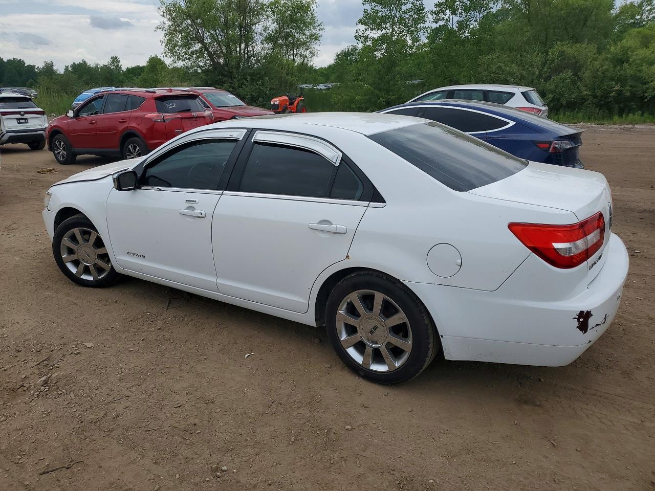 2006 Lincoln Zephyr White vin: 3LNHM26166R667825