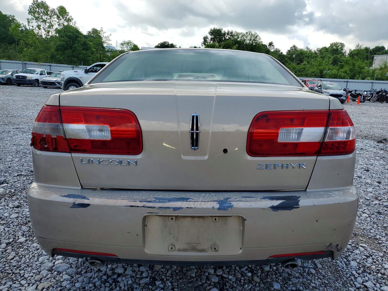 2006 Lincoln Zephyr Gold vin: 3LNHM26196R613340