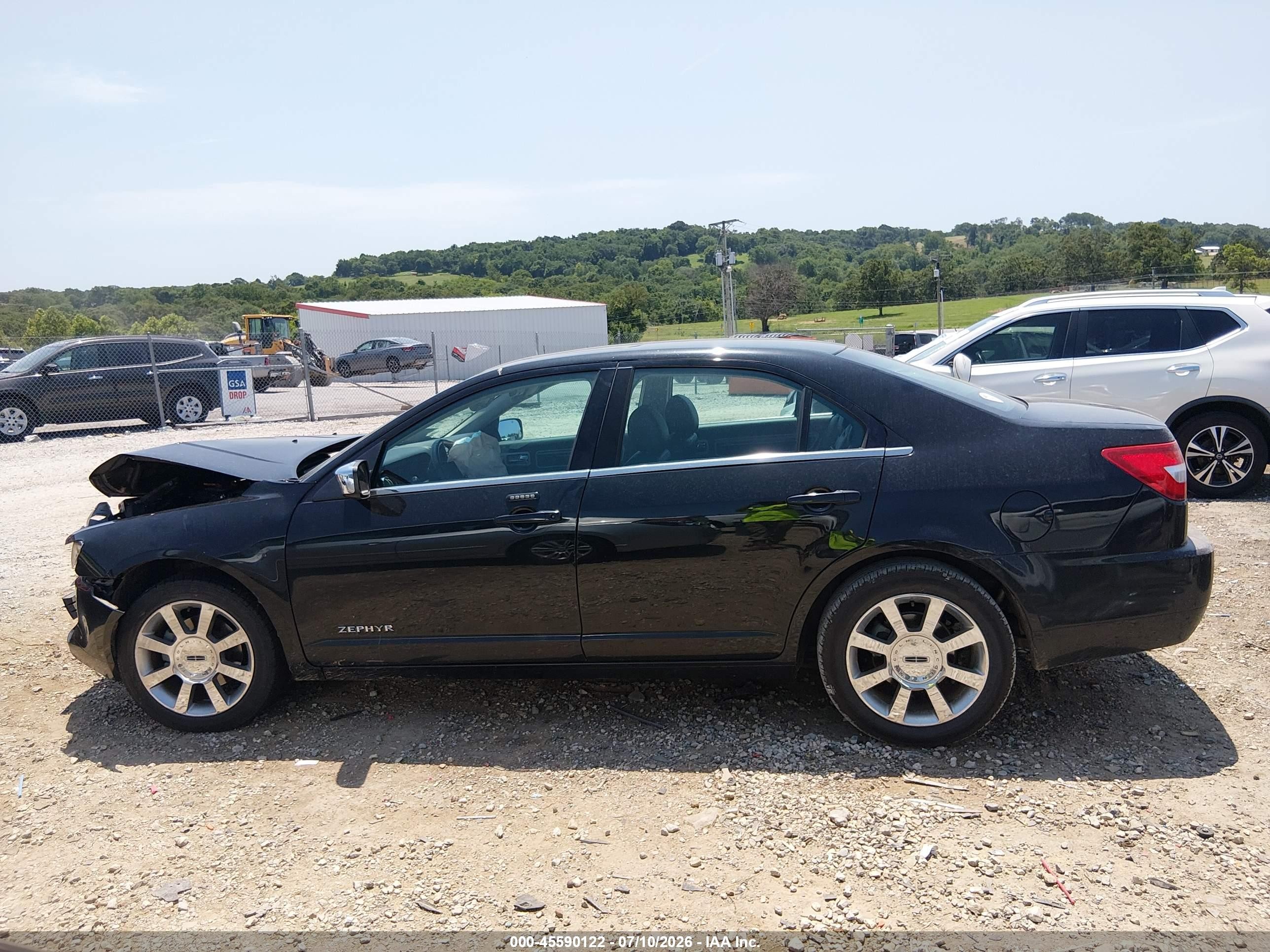 2006 Lincoln Zephyr   Черный vin: 3LNHM26196R656141