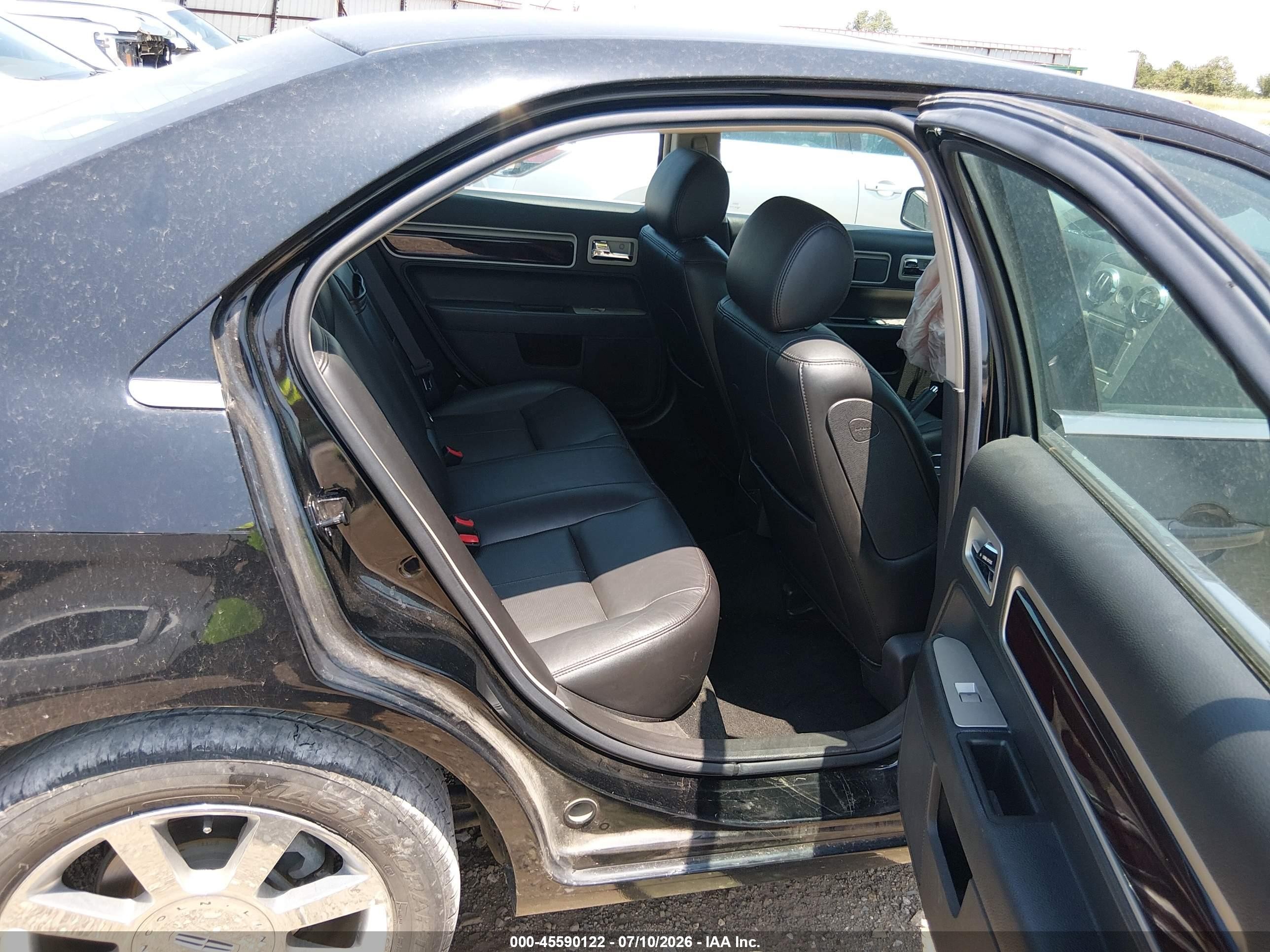 2006 Lincoln Zephyr   Черный vin: 3LNHM26196R656141