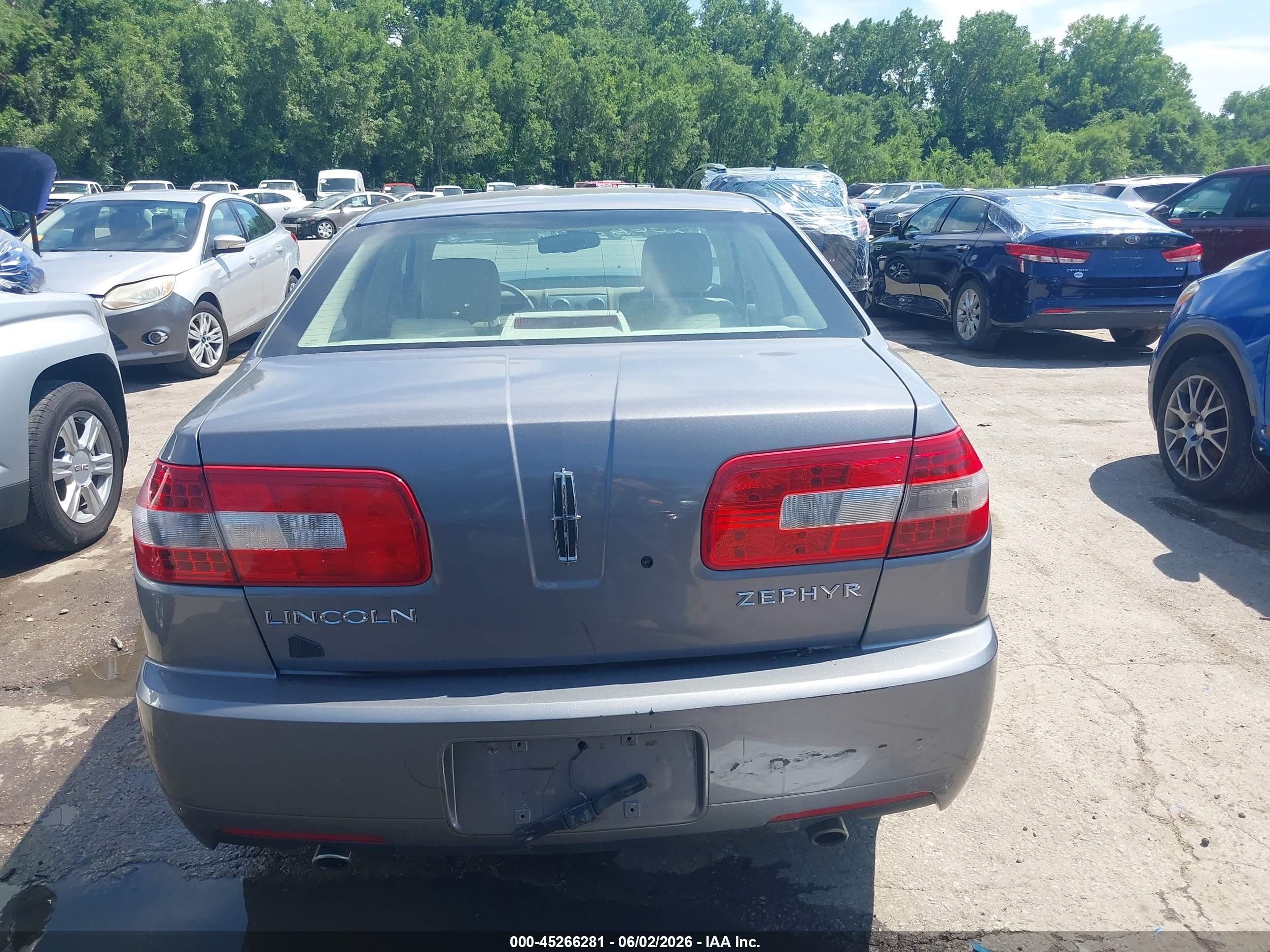 2006 Lincoln Zephyr   Gray vin: 3LNHM261X6R649294