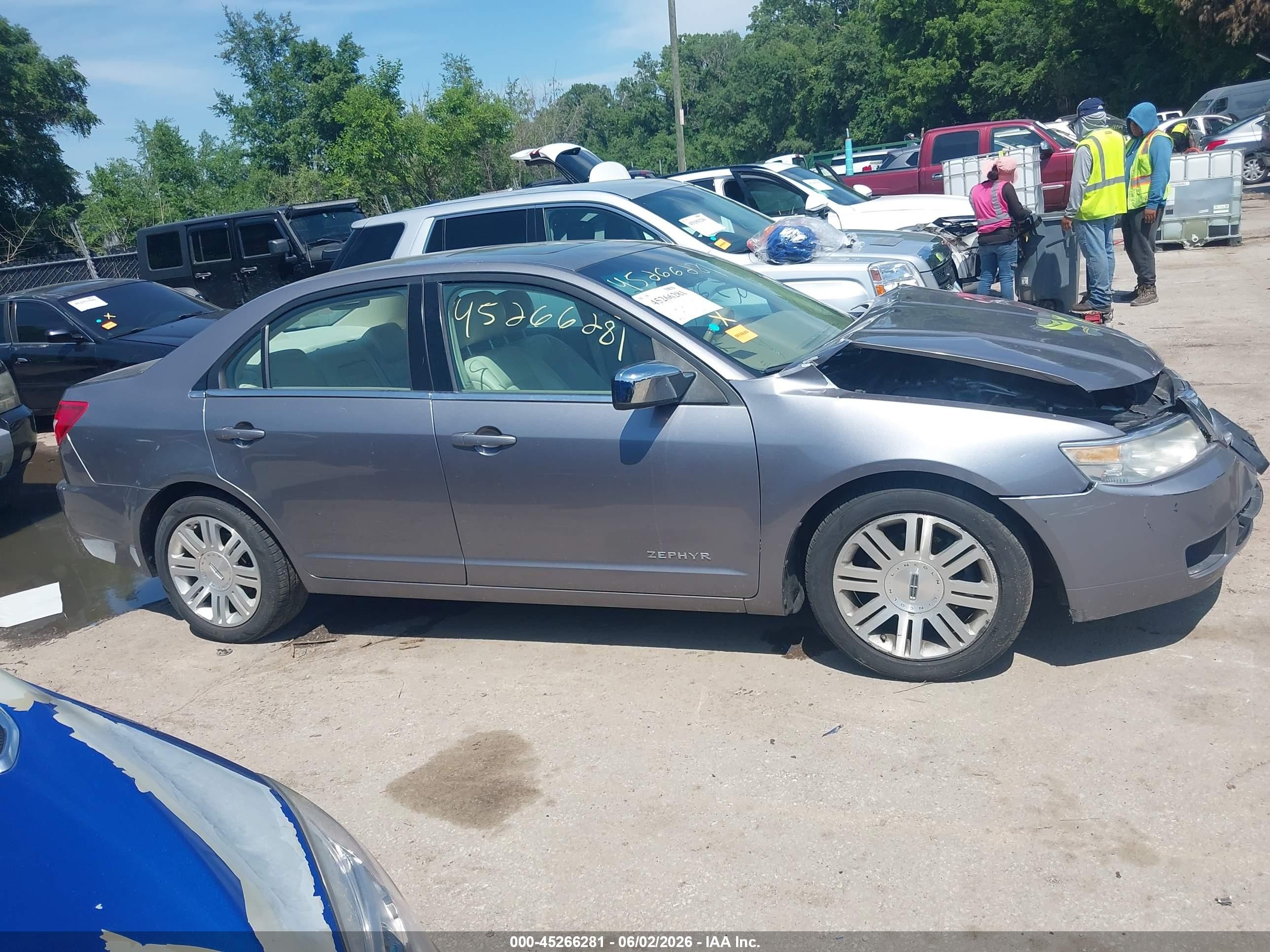 2006 Lincoln Zephyr   Gray vin: 3LNHM261X6R649294