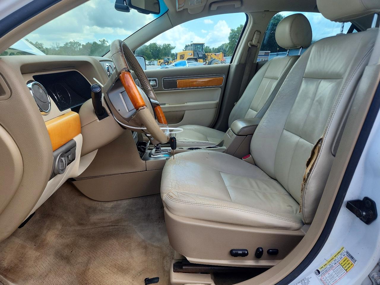 2007 Lincoln Mkz White vin: 3LNHM26T07R634208