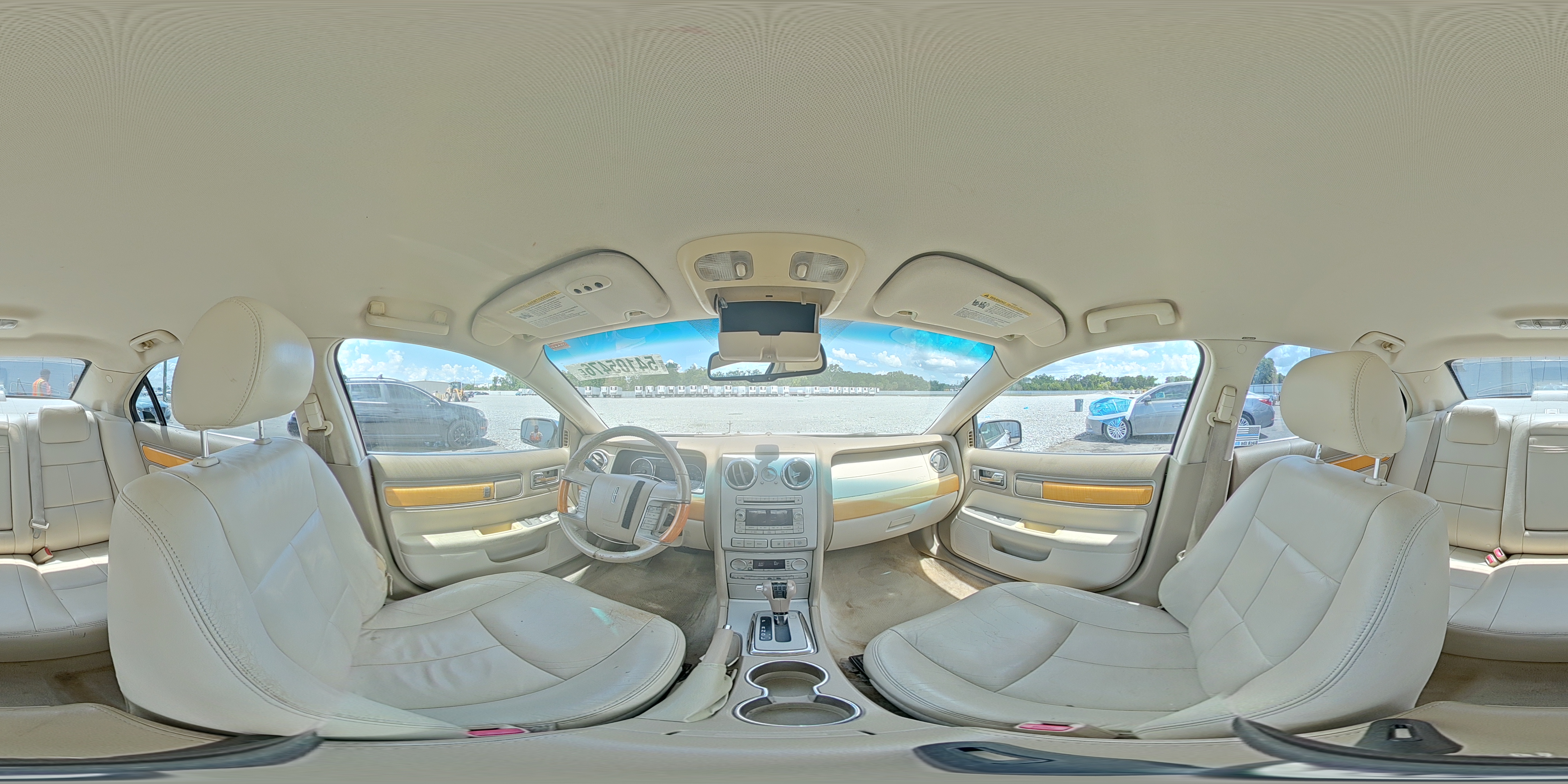 2007 Lincoln Mkz White vin: 3LNHM26T07R634208