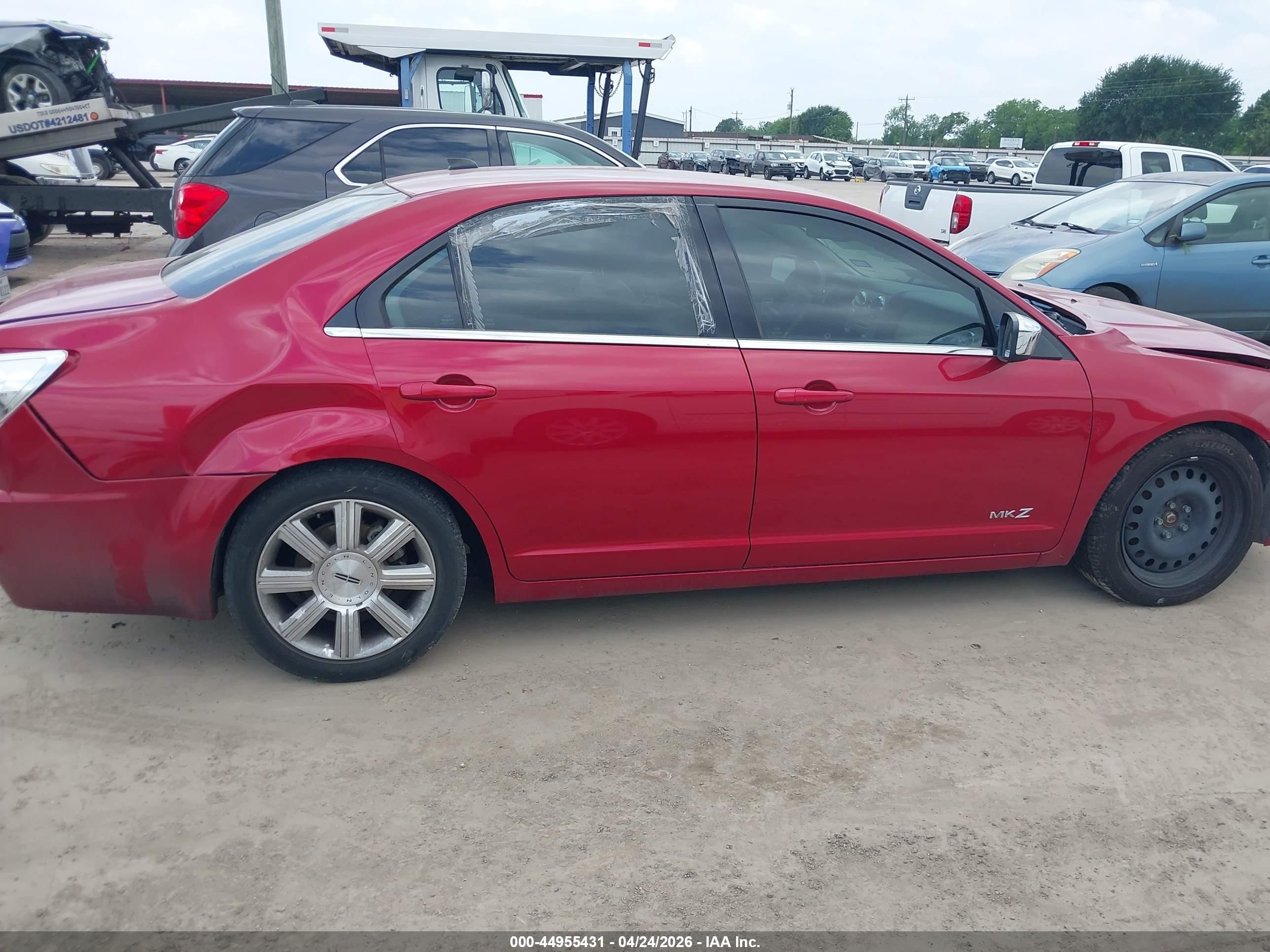 2008 Lincoln Mkz   Красный vin: 3LNHM26T08R621895