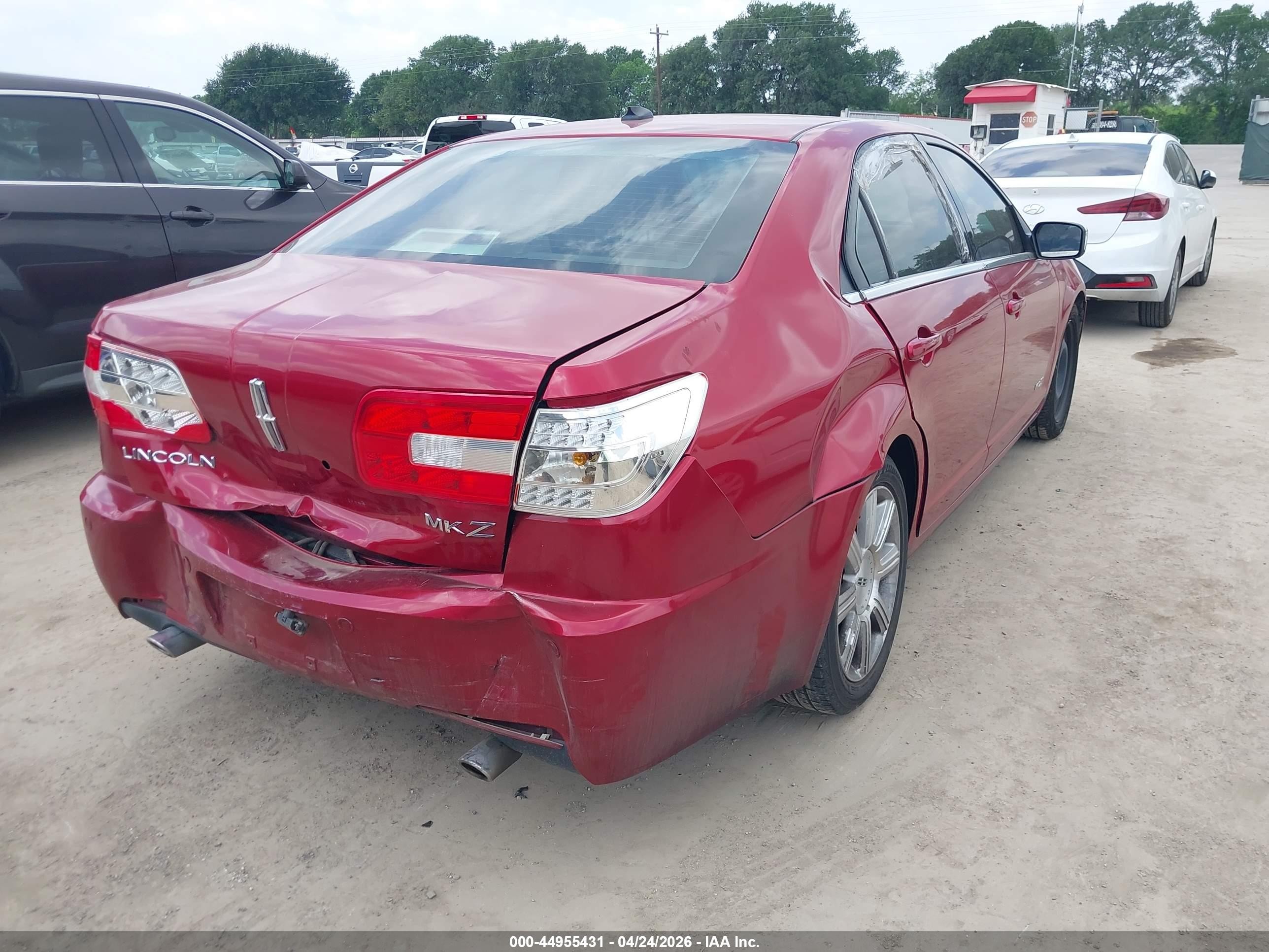 2008 Lincoln Mkz   Красный vin: 3LNHM26T08R621895