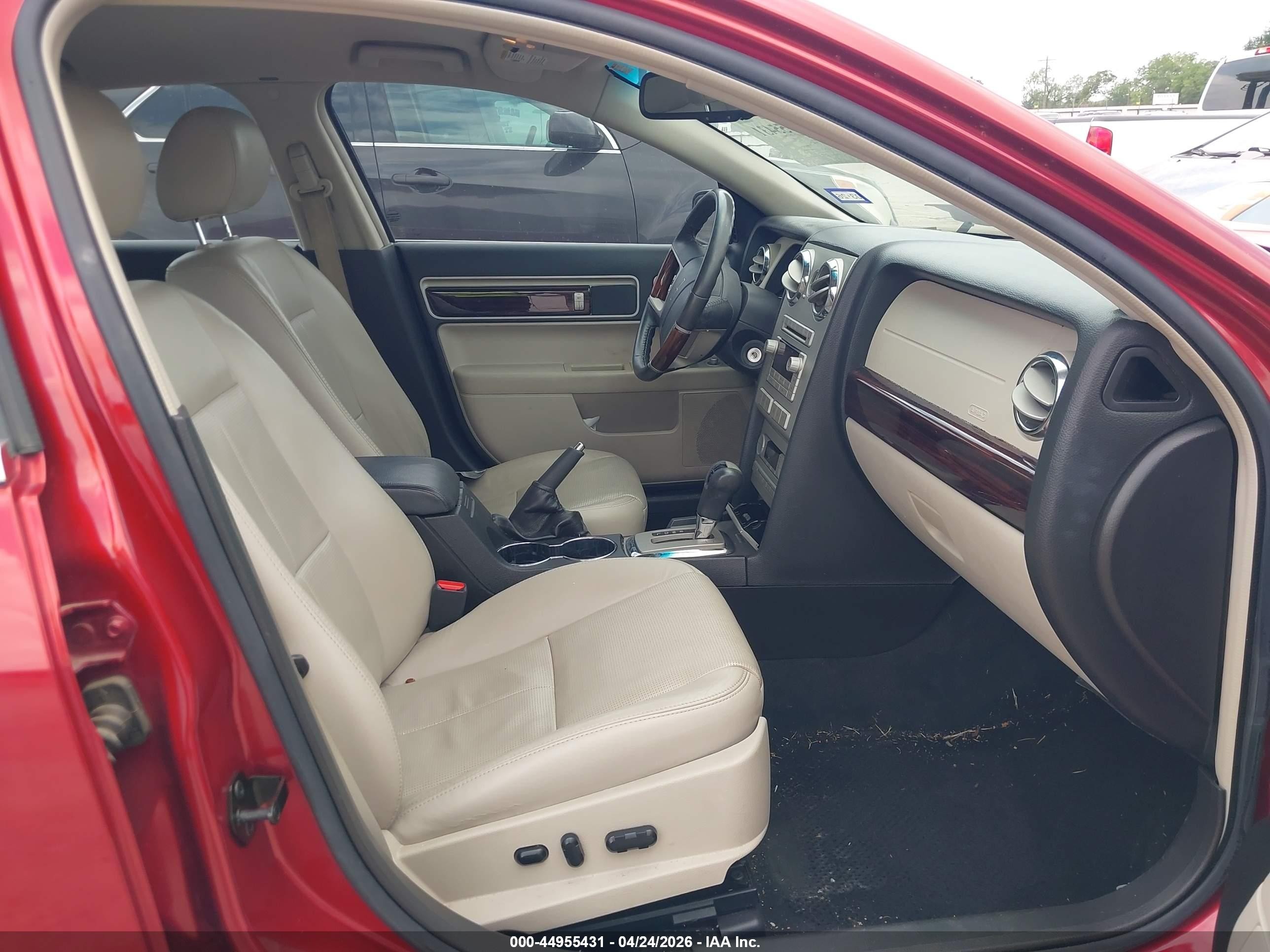 2008 Lincoln Mkz   Красный vin: 3LNHM26T08R621895