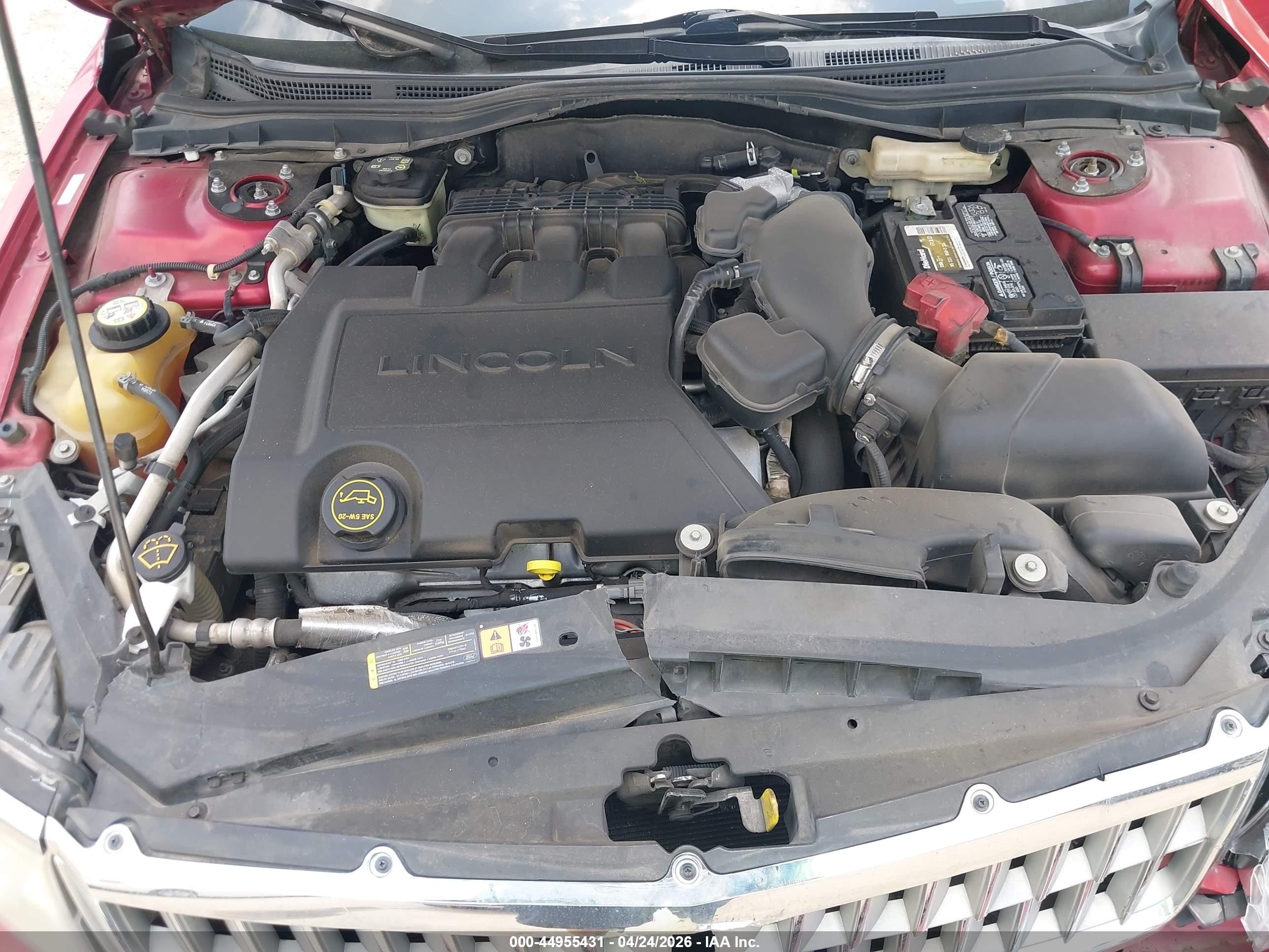 2008 Lincoln Mkz   Красный vin: 3LNHM26T08R621895