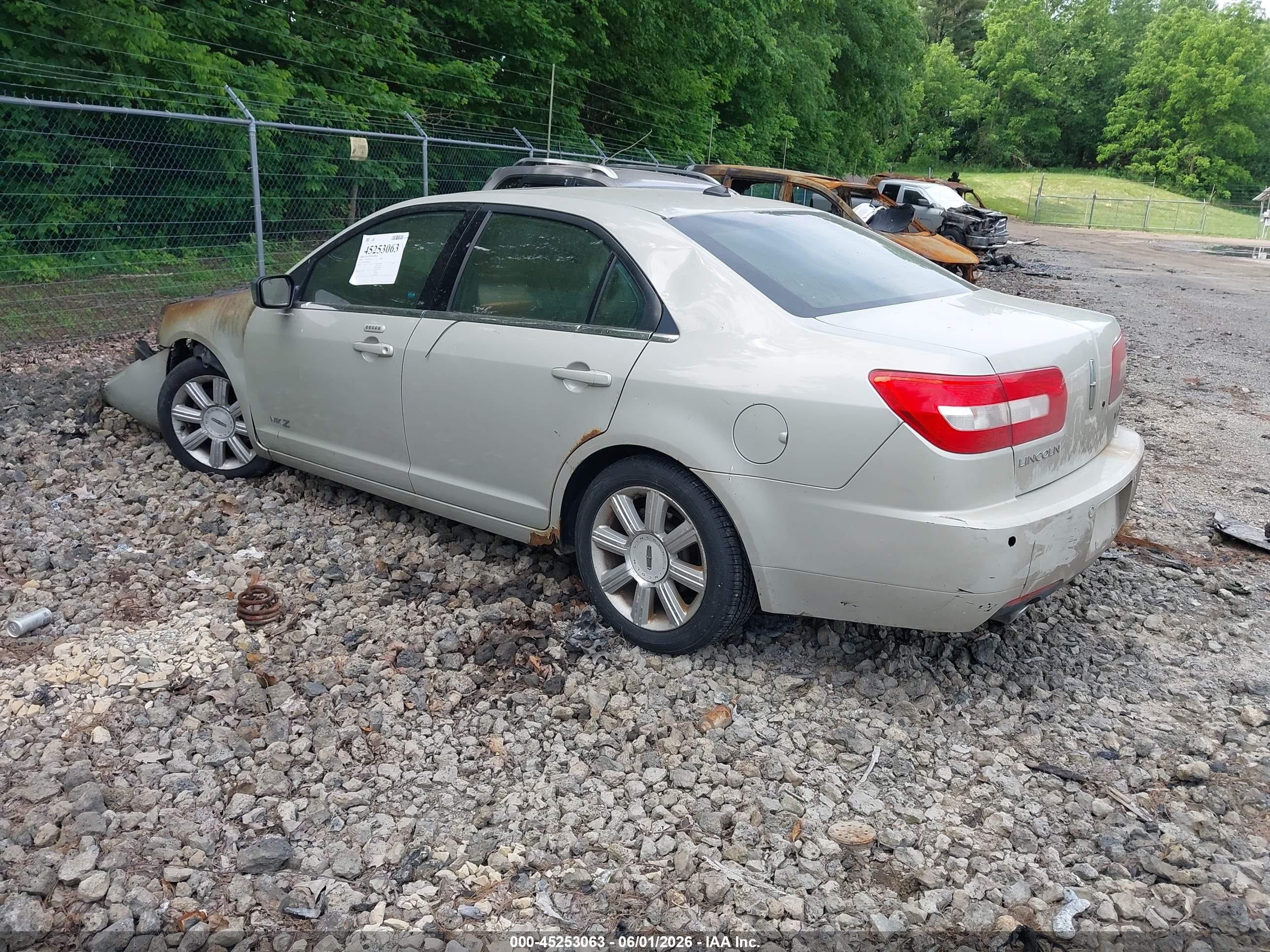 2008 Lincoln Mkz   Cream vin: 3LNHM26T08R658784