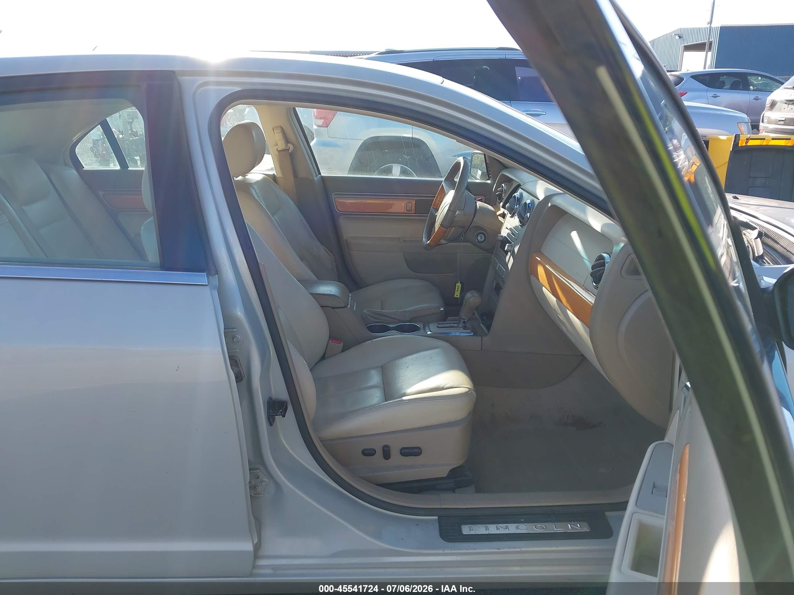2007 Lincoln Mkz   Beige vin: 3LNHM26T17R633410