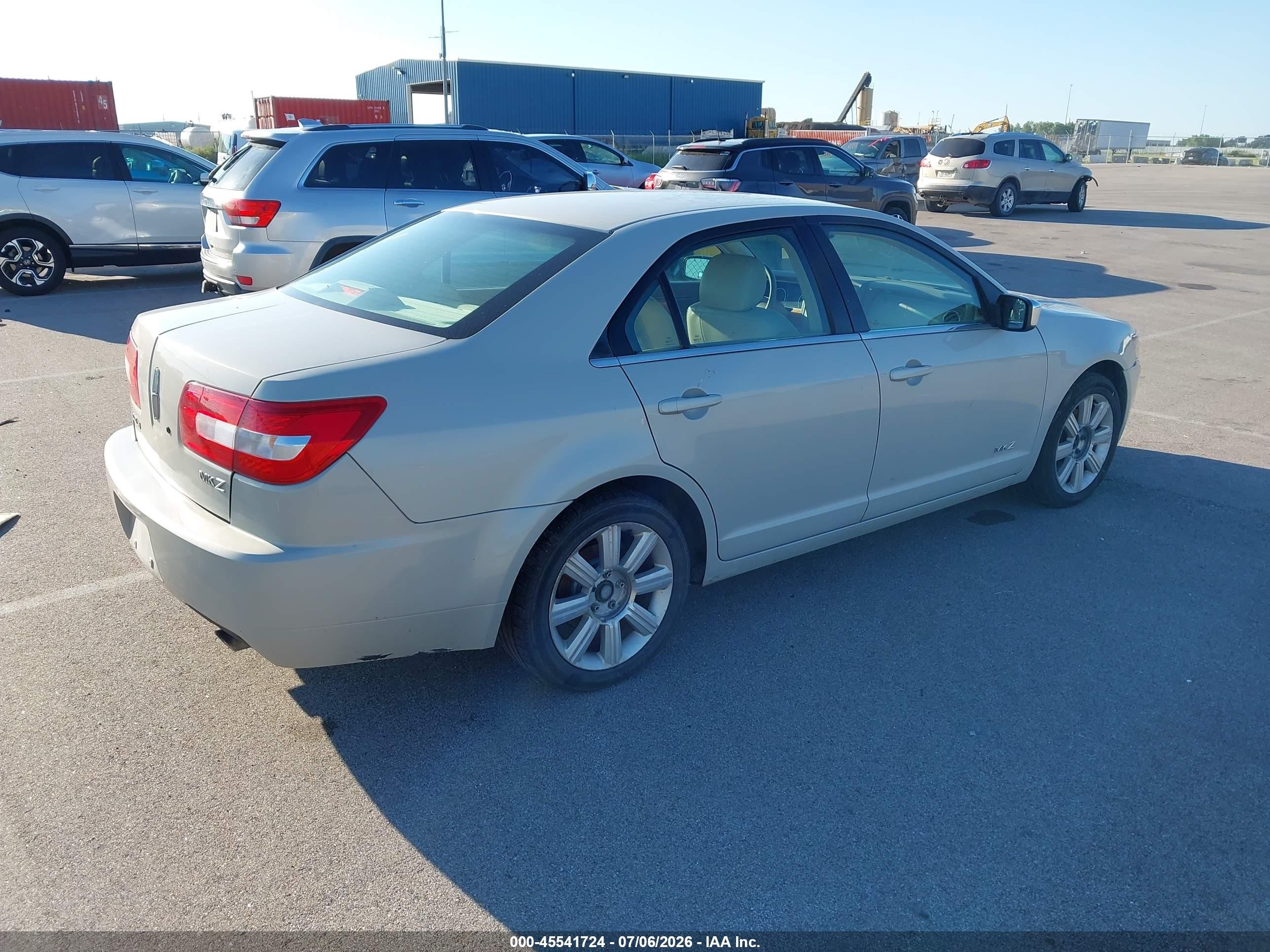 2007 Lincoln Mkz   Beige vin: 3LNHM26T17R633410