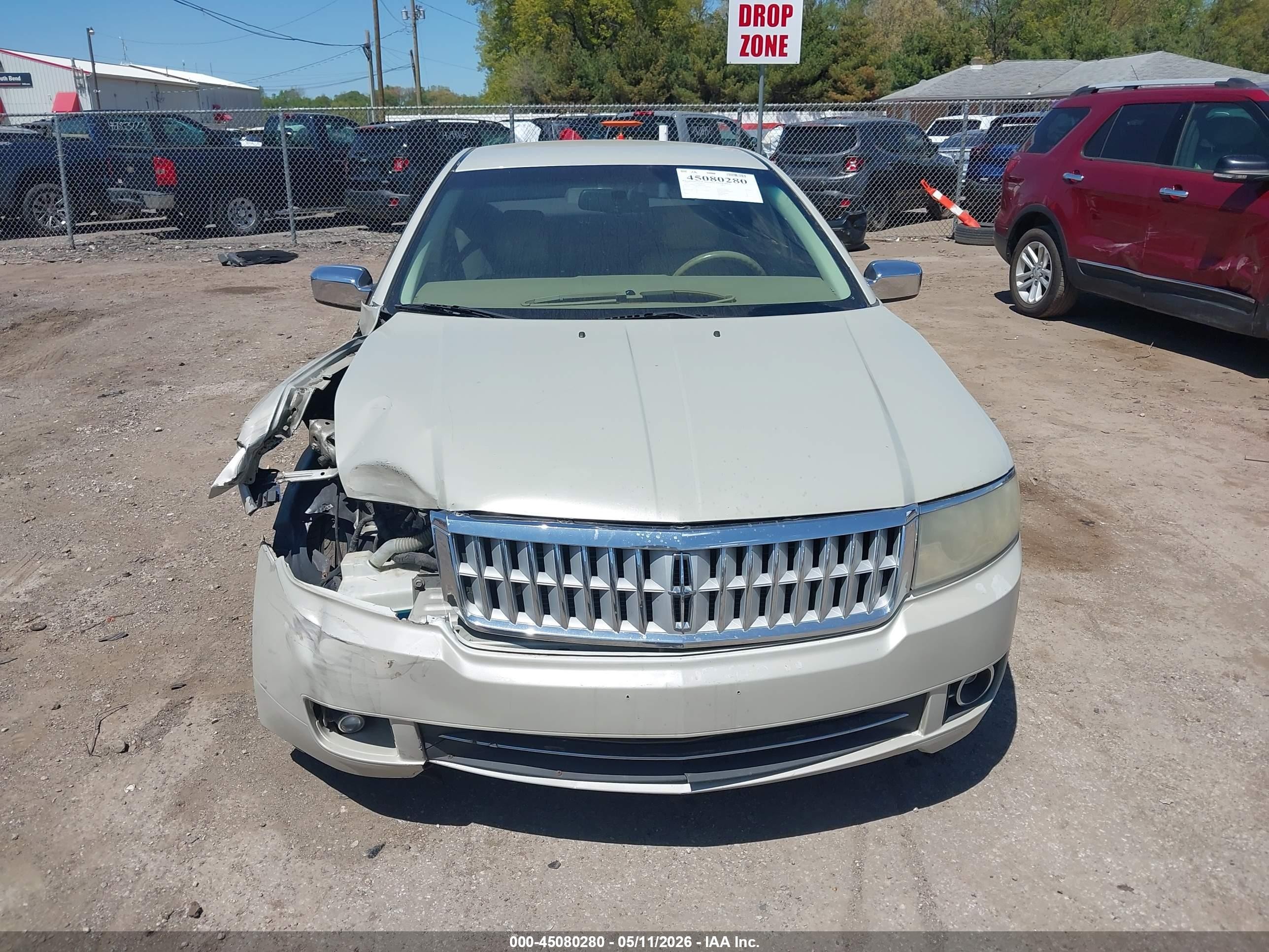 2008 Lincoln Mkz   Tan vin: 3LNHM26T18R605768
