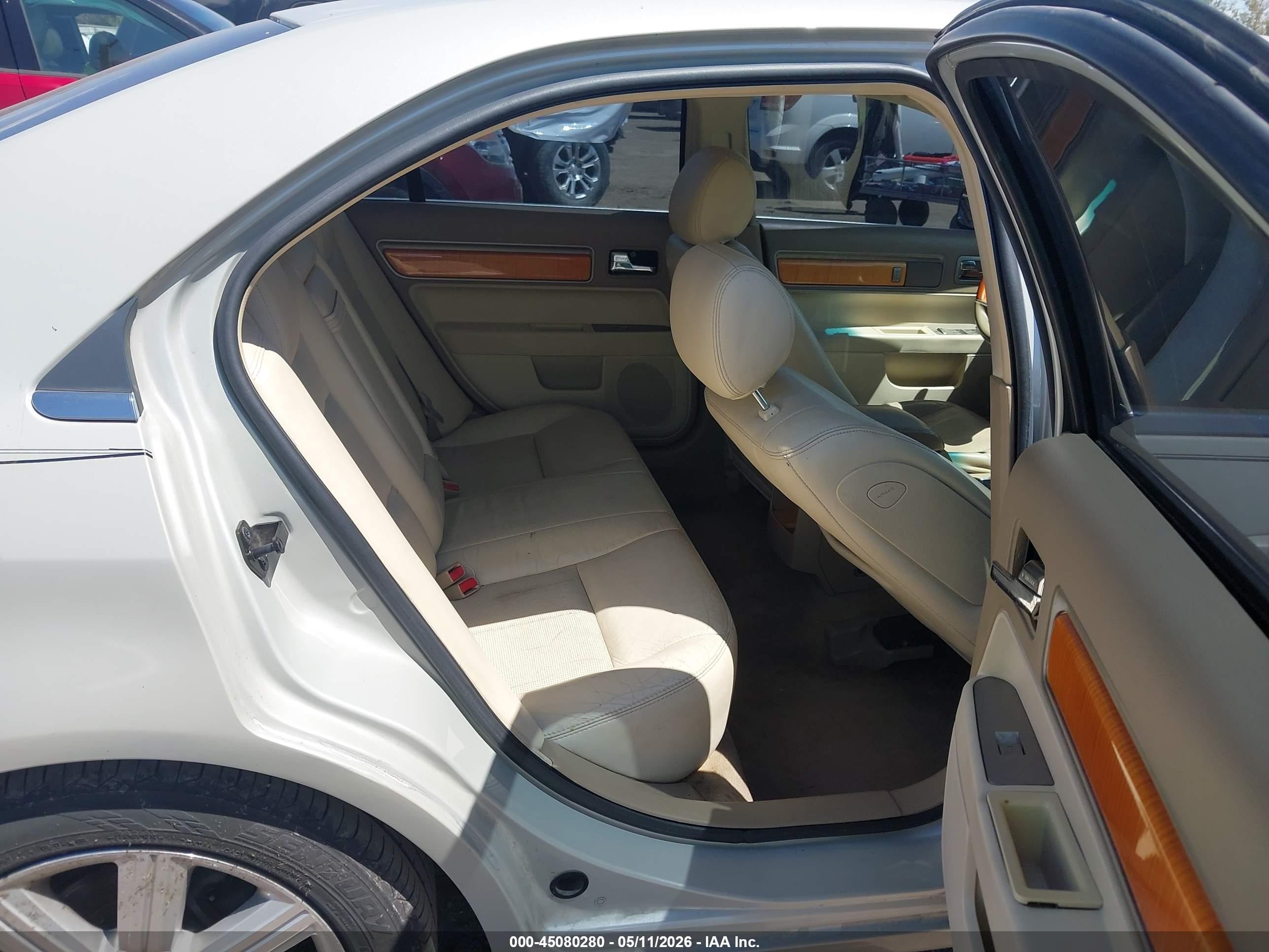2008 Lincoln Mkz   Tan vin: 3LNHM26T18R605768