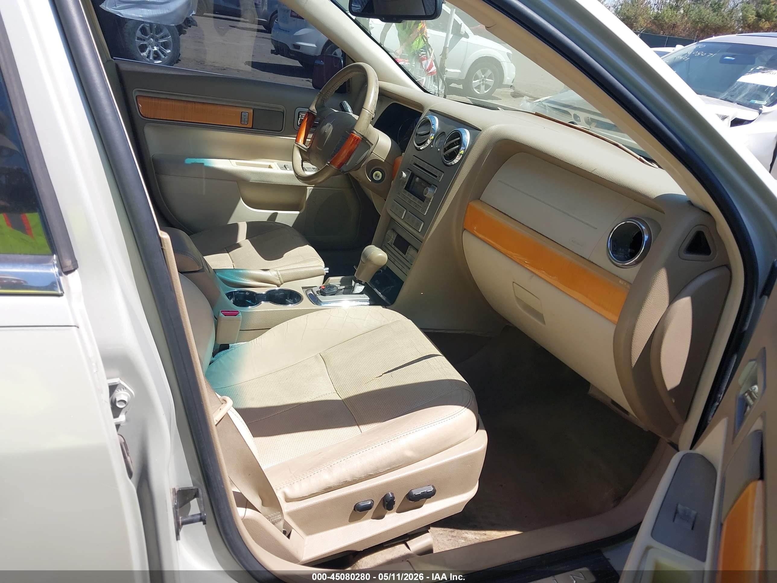 2008 Lincoln Mkz   Tan vin: 3LNHM26T18R605768