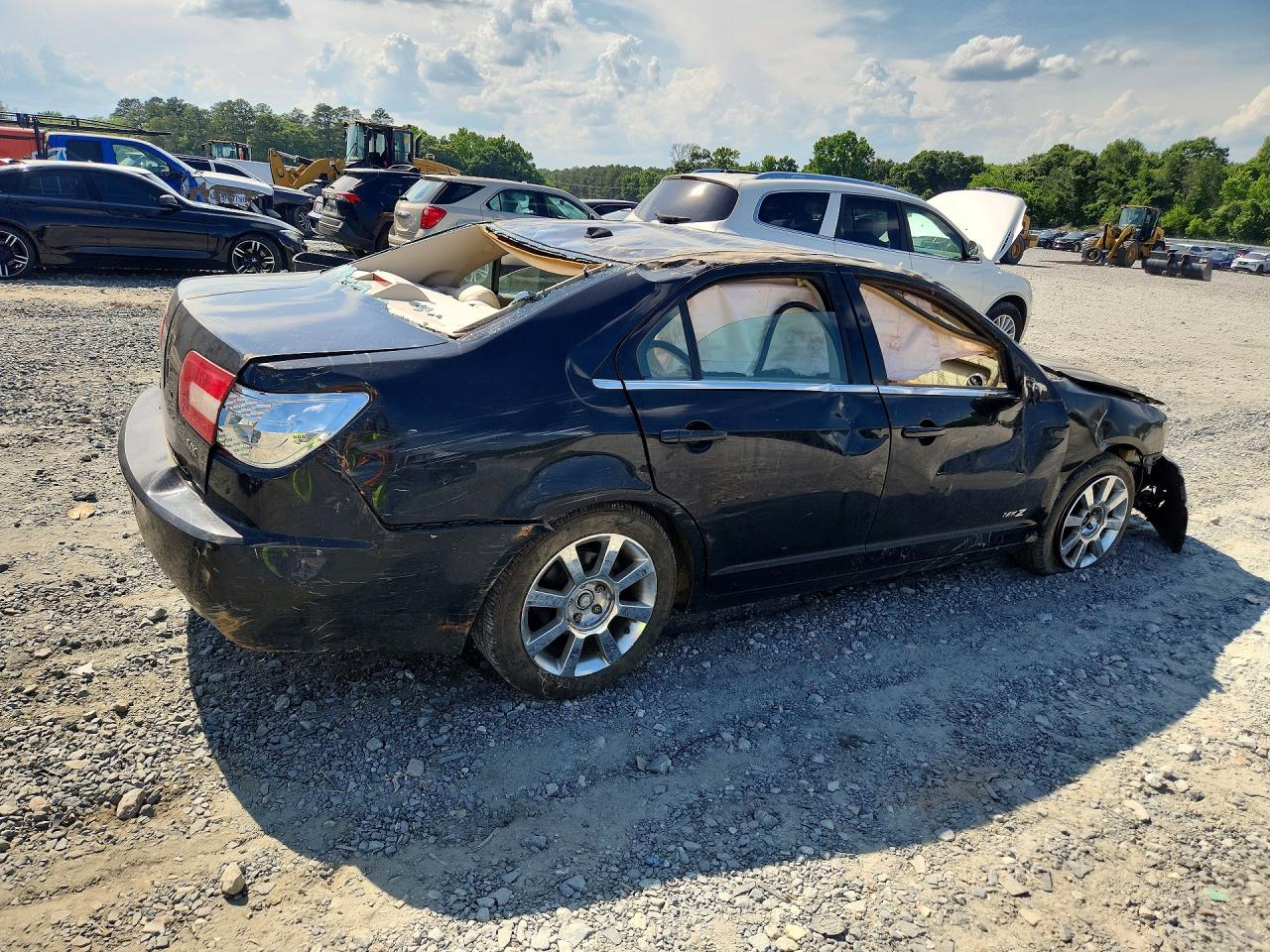 2008 Lincoln Mkz Black vin: 3LNHM26T18R644974