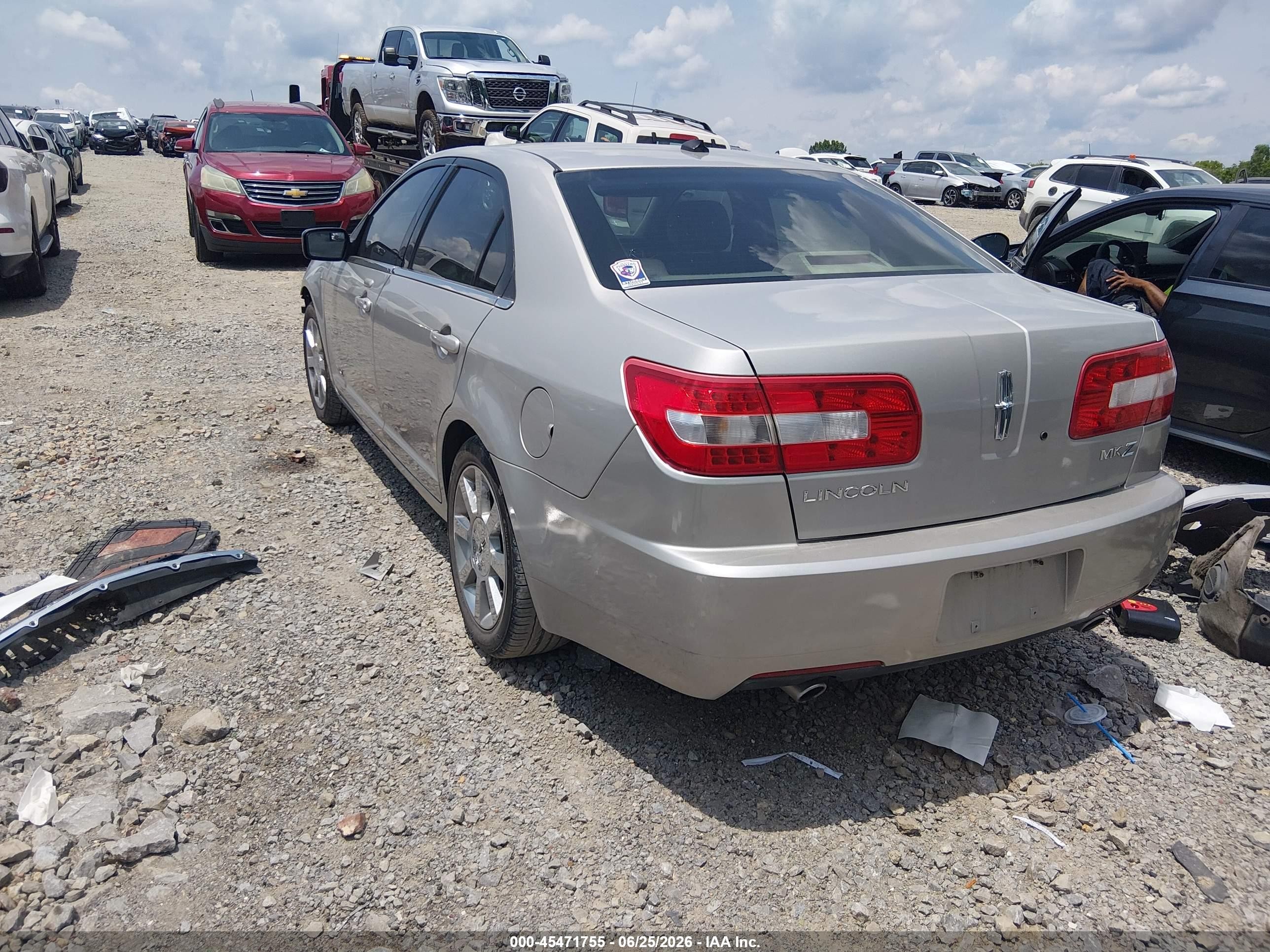 2007 Lincoln Mkz   Silver vin: 3LNHM26T27R616955