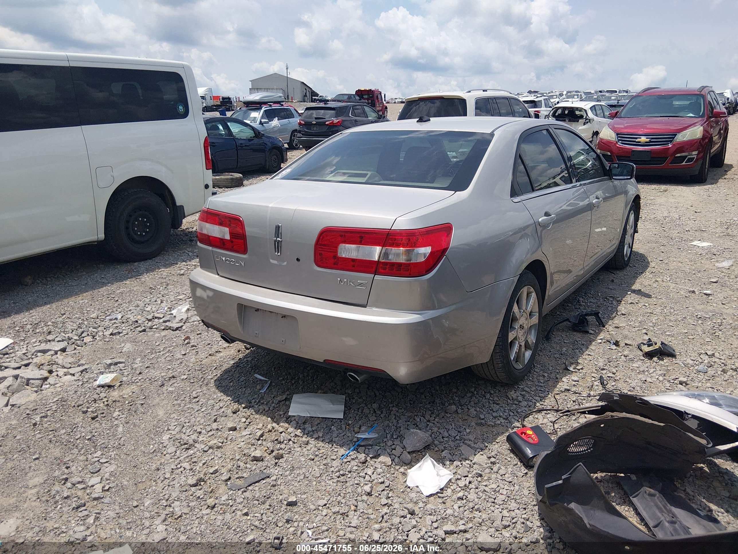 2007 Lincoln Mkz   Silver vin: 3LNHM26T27R616955