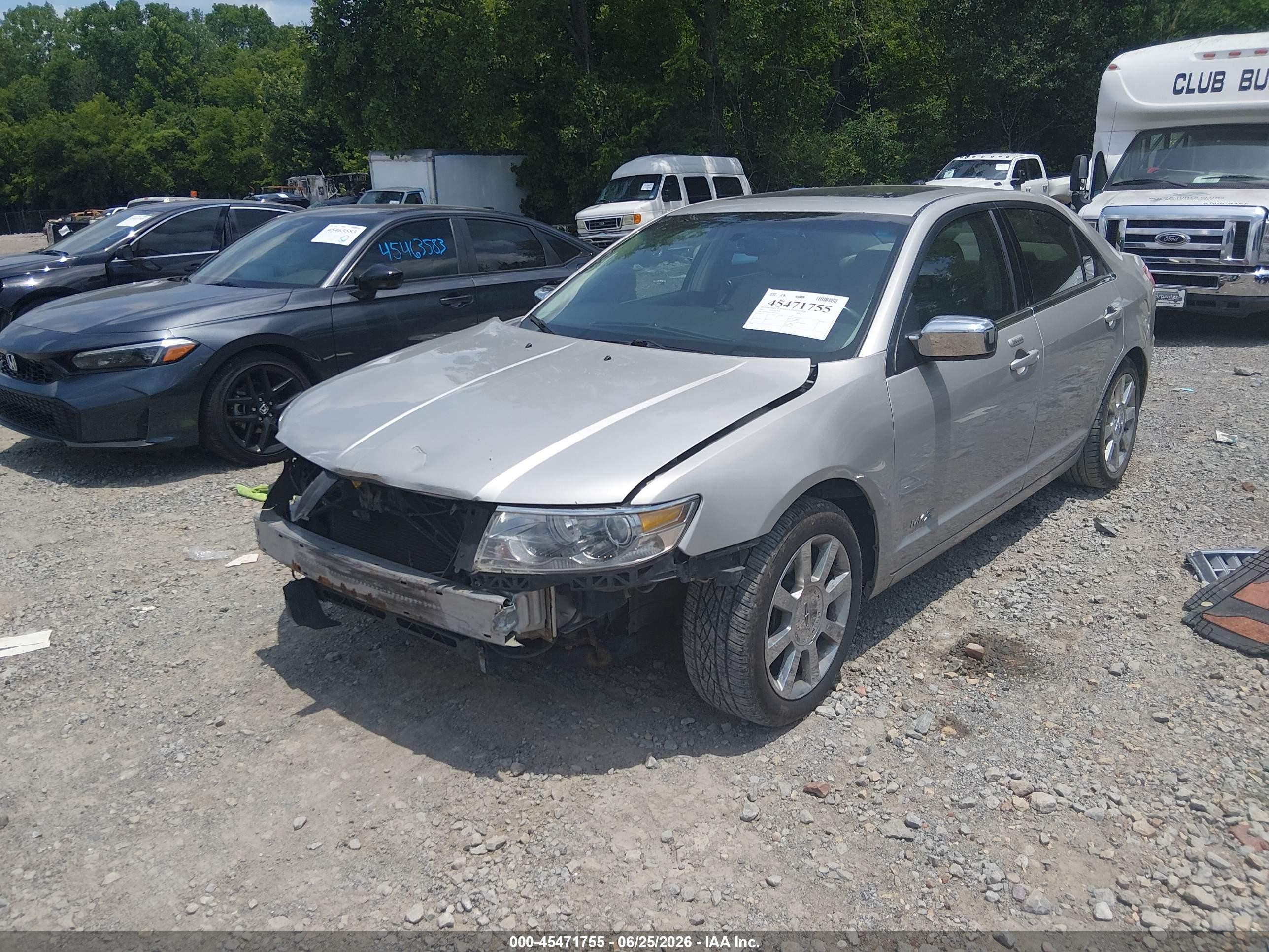 2007 Lincoln Mkz   Silver vin: 3LNHM26T27R616955
