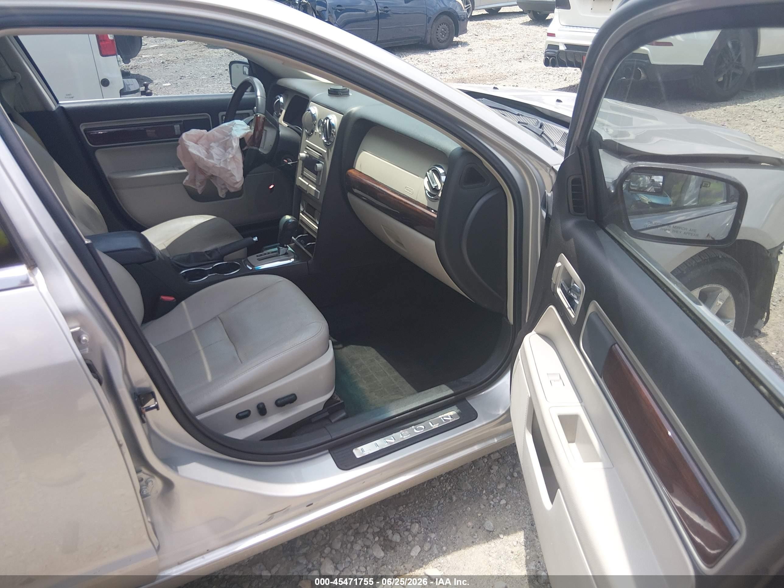 2007 Lincoln Mkz   Silver vin: 3LNHM26T27R616955