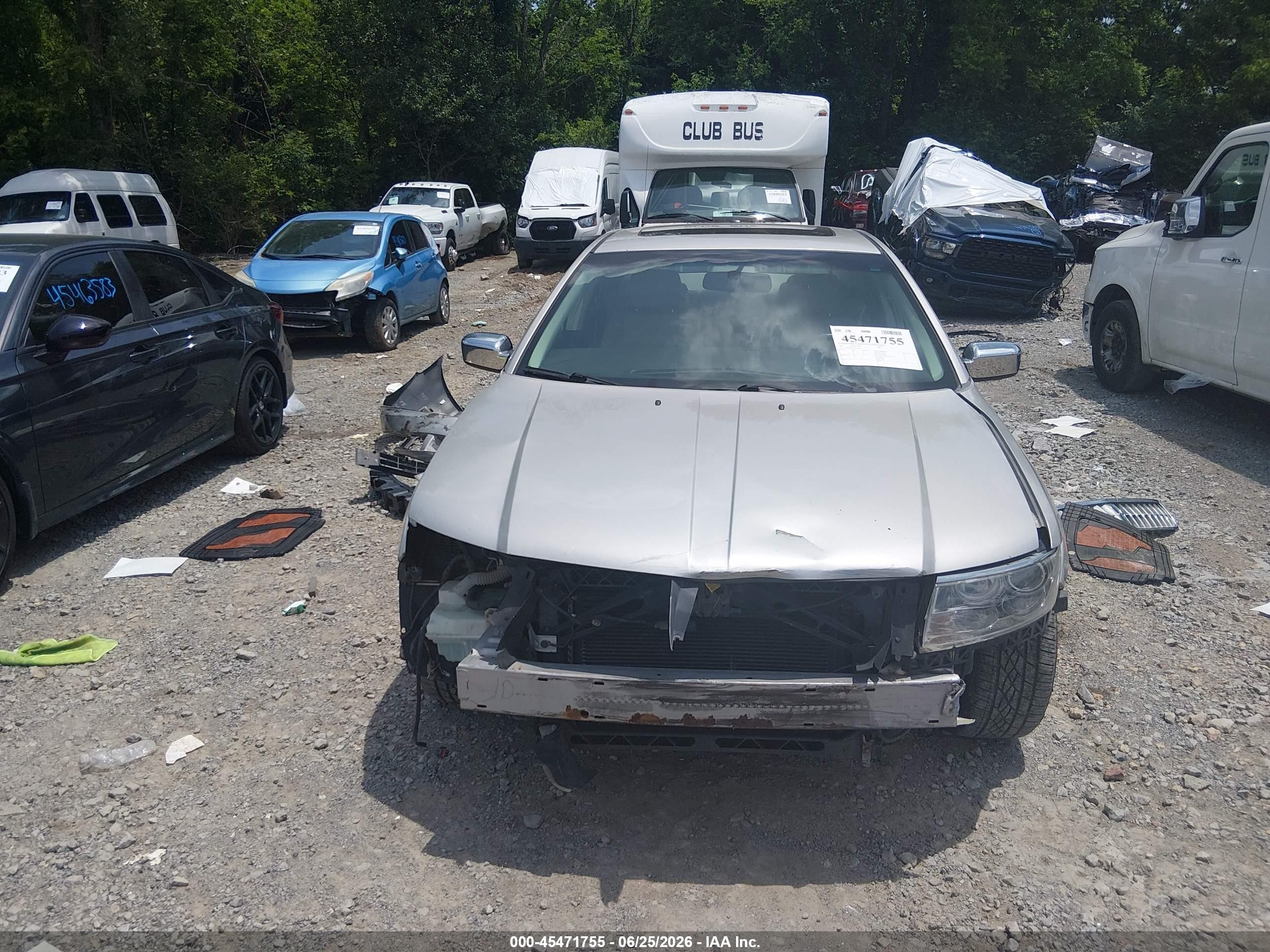 2007 Lincoln Mkz   Silver vin: 3LNHM26T27R616955