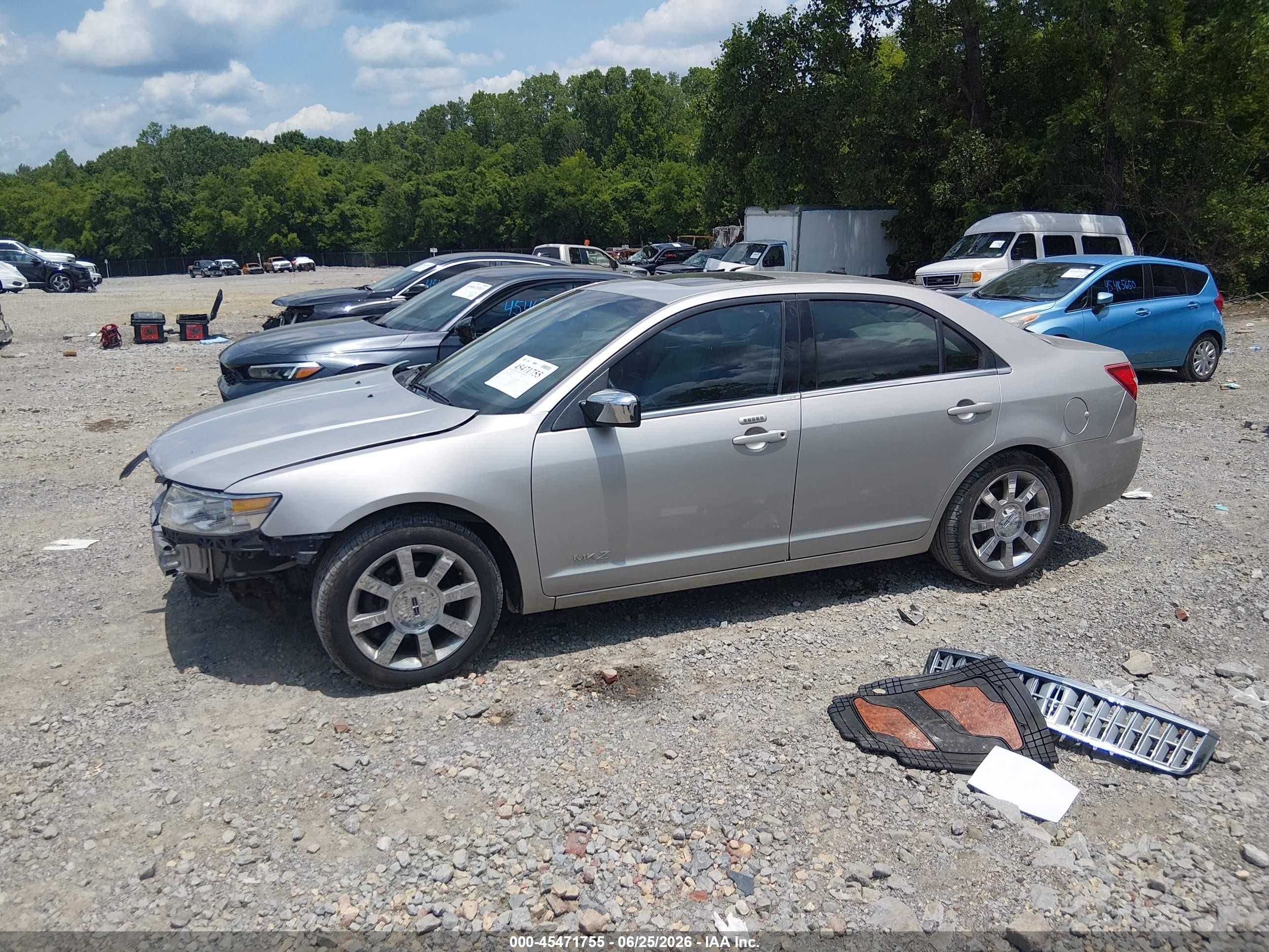 2007 Lincoln Mkz   Silver vin: 3LNHM26T27R616955